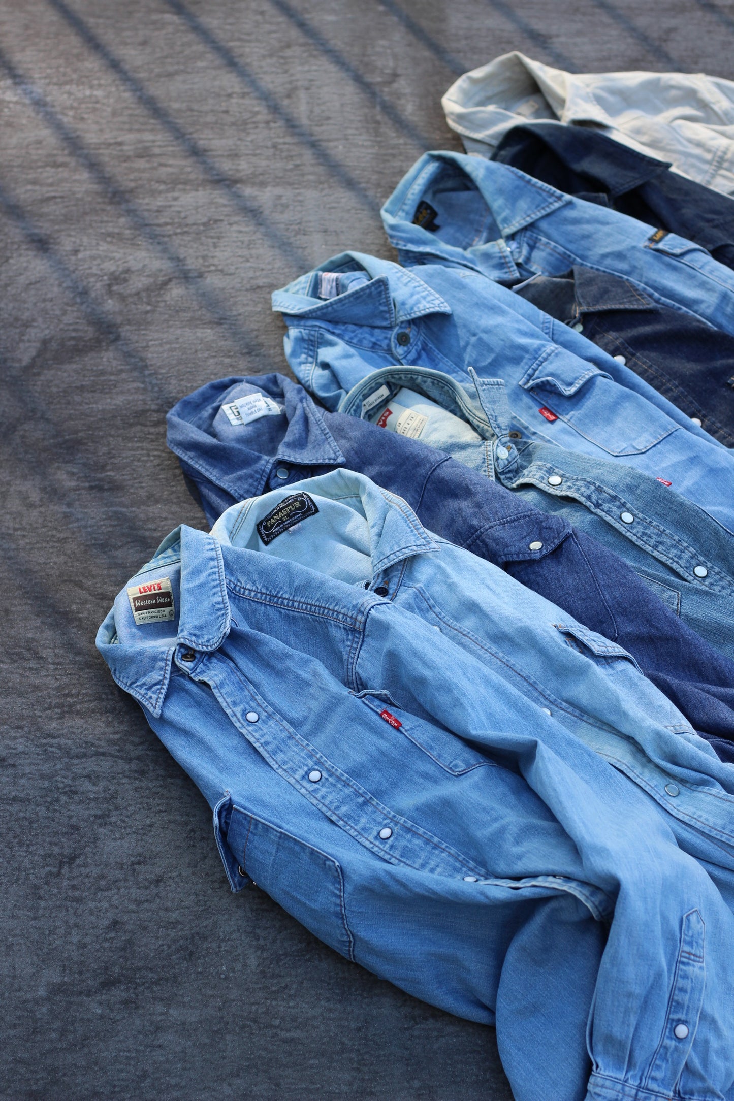 Levi's mix denim western shirt x9点