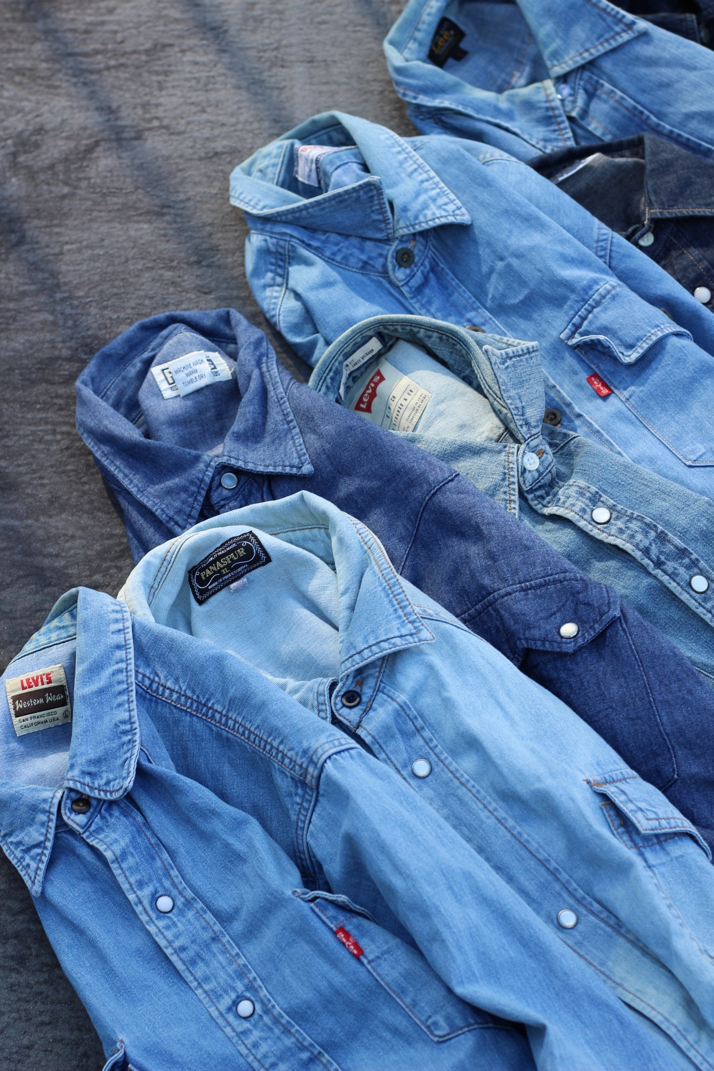 Levi's mix denim western shirt x9点