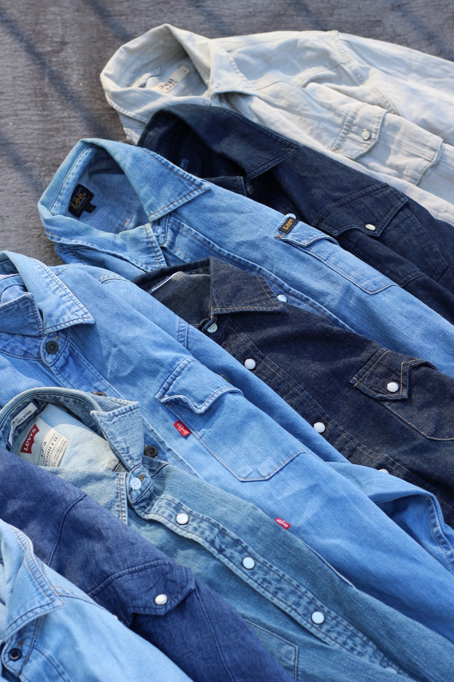 Levi's mix denim western shirt x9点