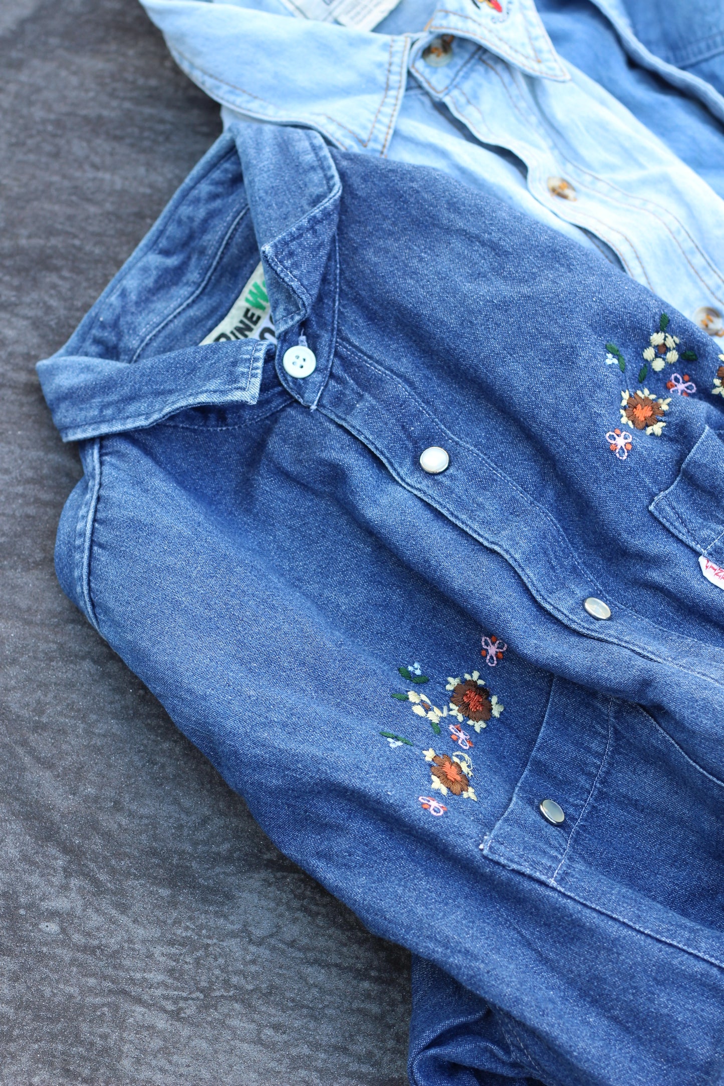 Men's design denim shirt x4点