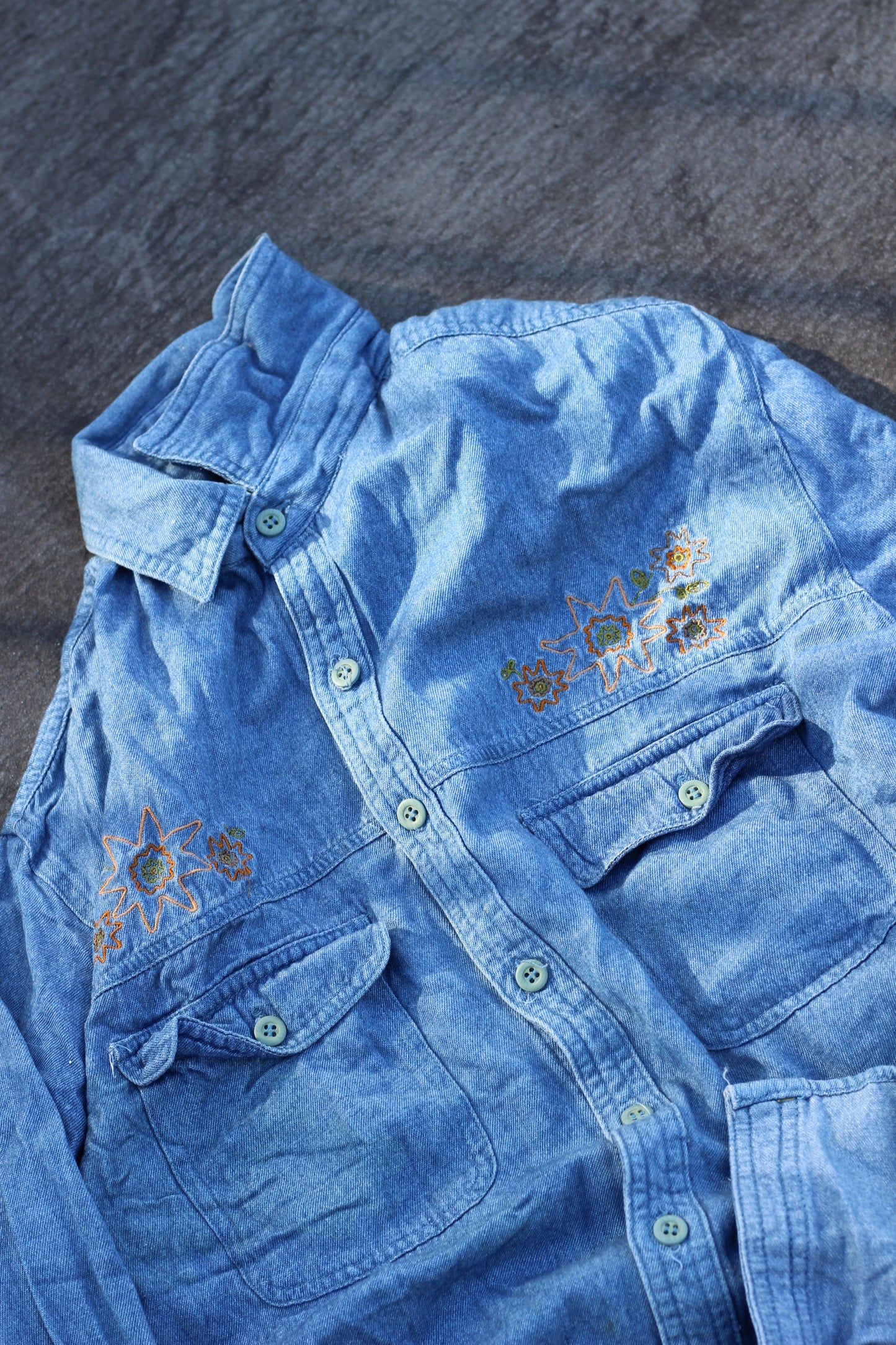 Men's design denim shirt x4点