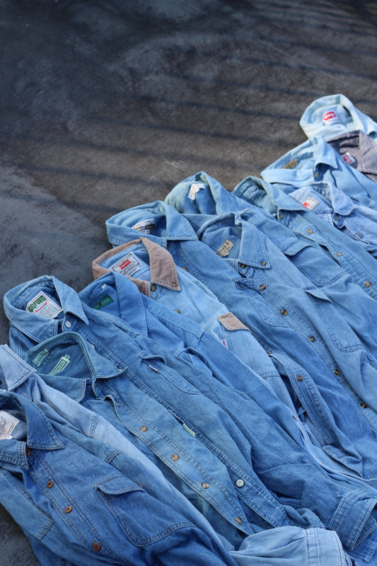 Men's denim shirt x14点