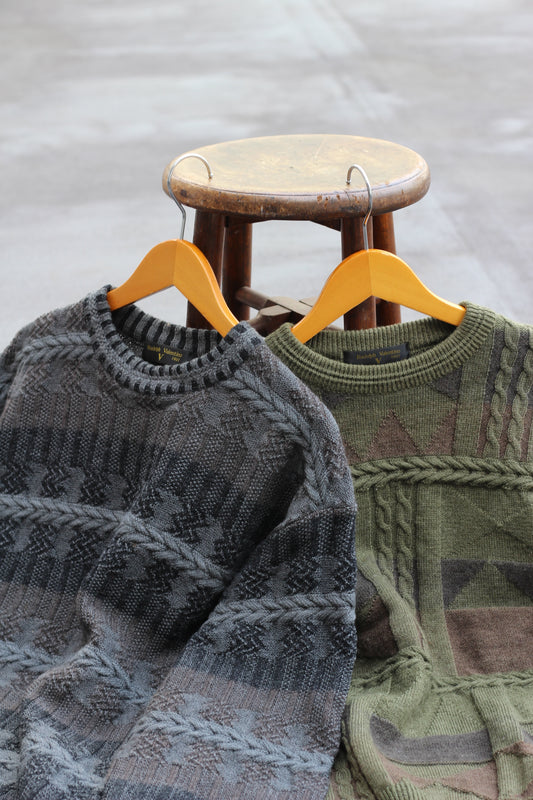 Men's Vintage 3D Design Knitwear x2点