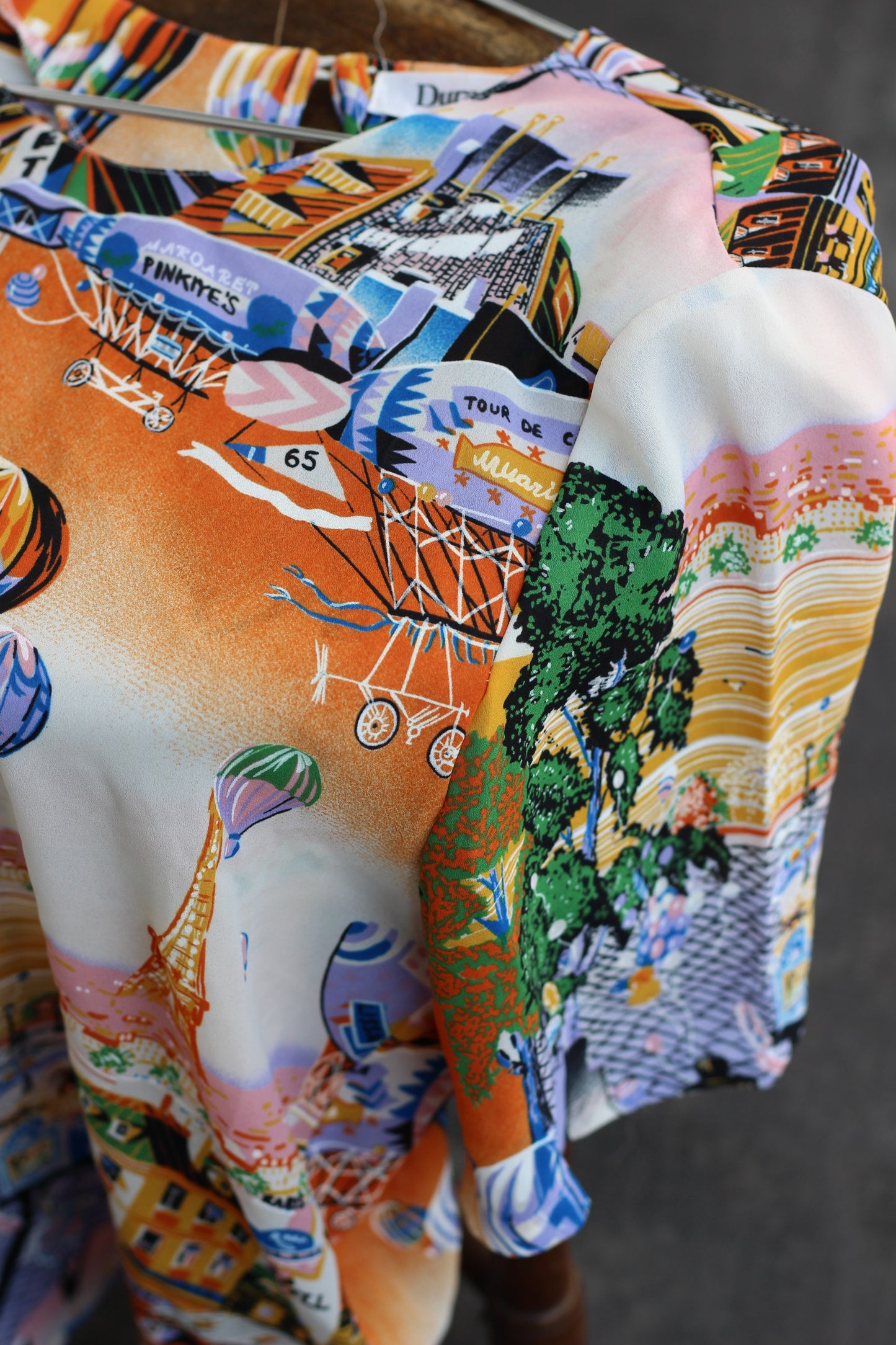 Vintage Design Short Sleeve Blouse x9点