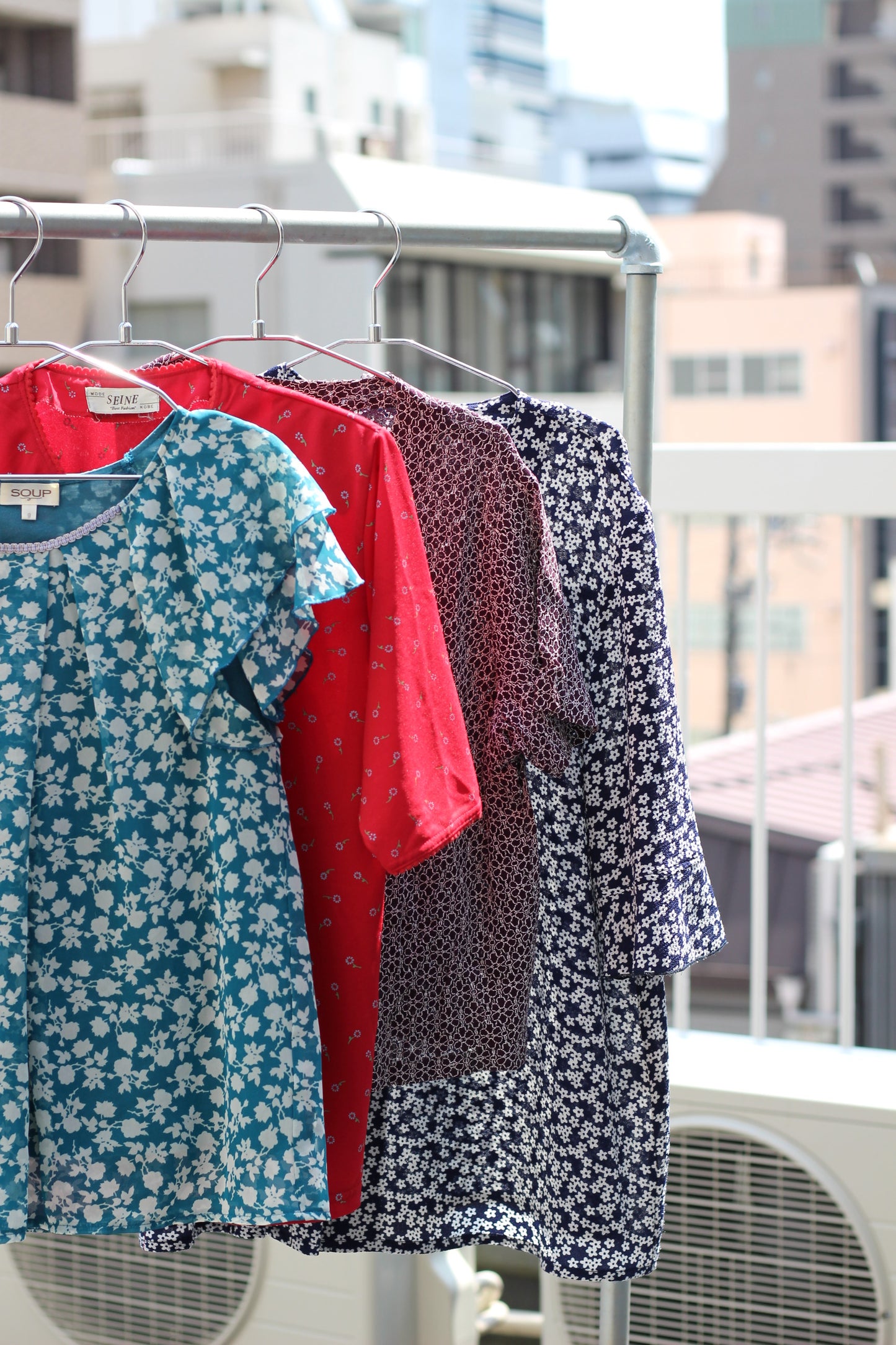 Vintage Small Flower Short Sleeve Blouse x8点