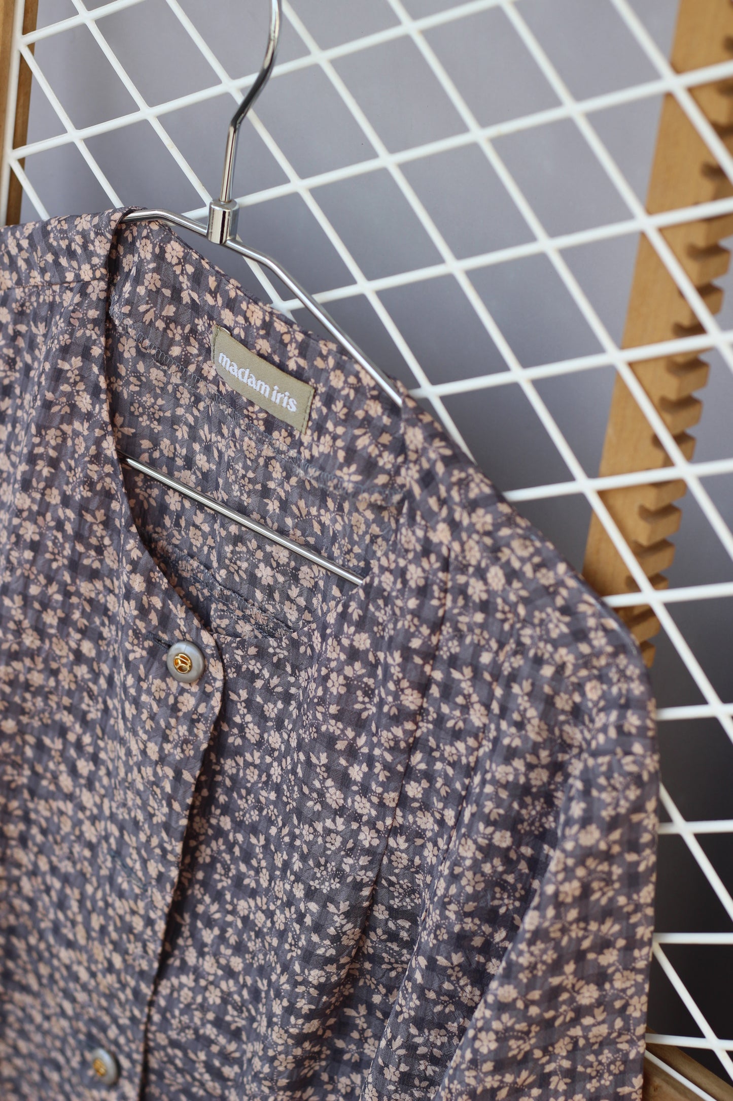 Vintage Small Flower Short Sleeve Blouse x8点