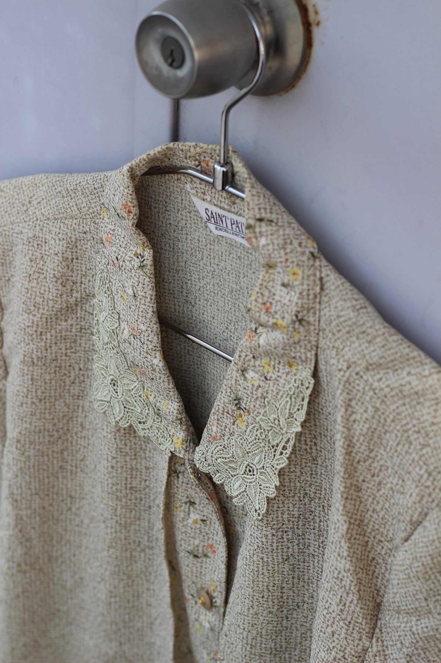 Vintage Small Flower Short Sleeve Blouse x8点