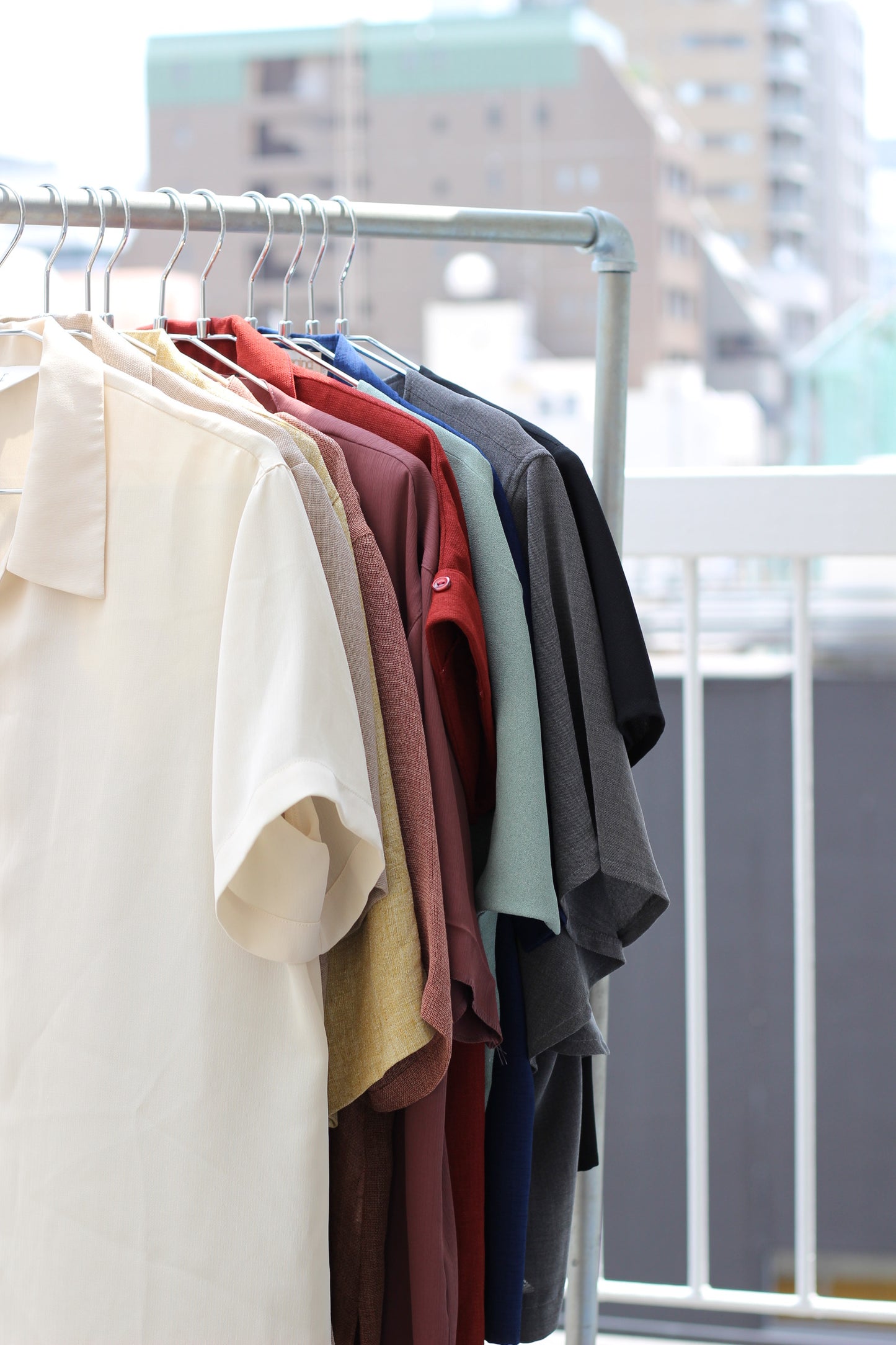 Vintage Simple Color Short Sleeve Blouse x10点
