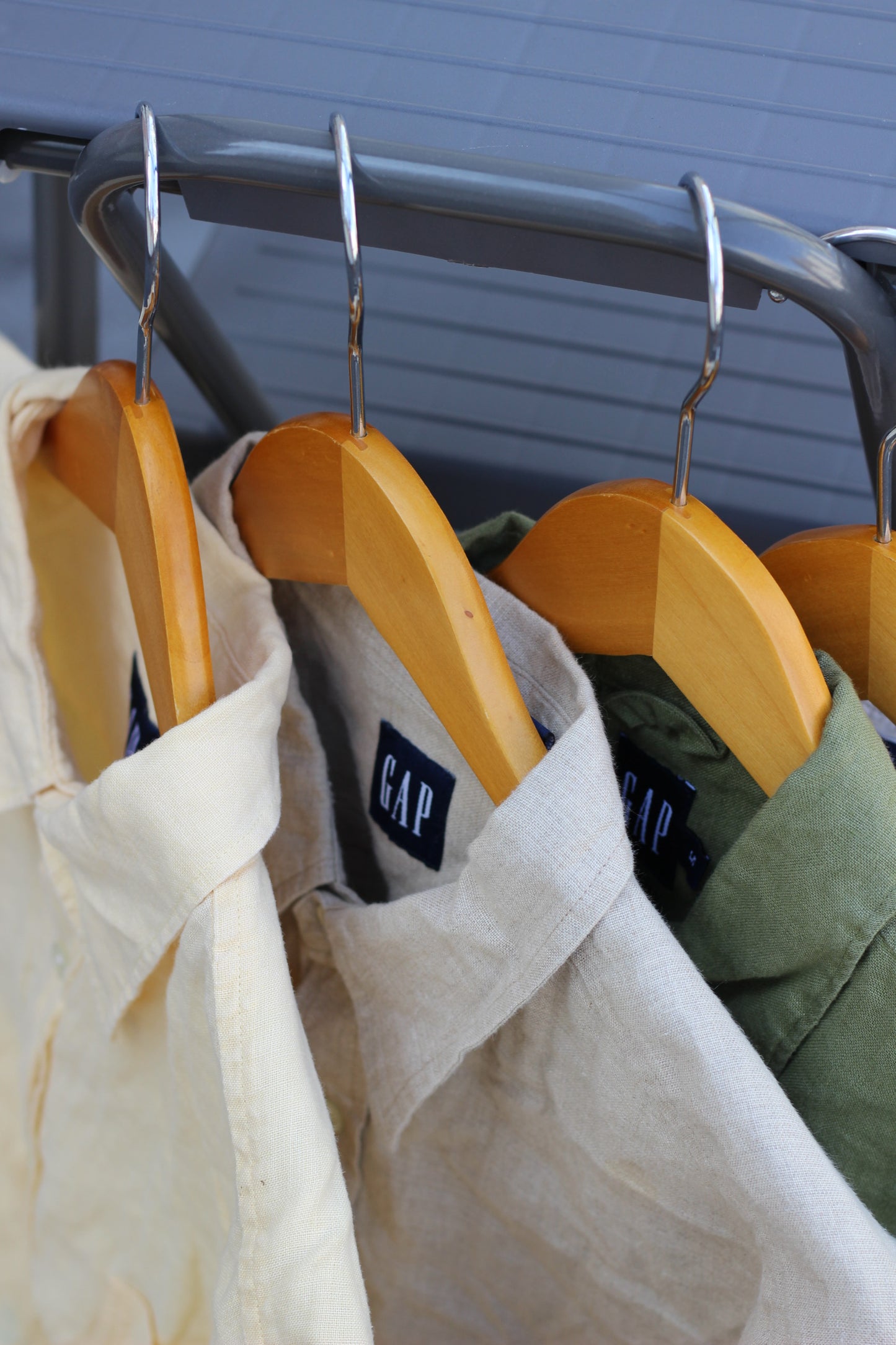 Men's Oversize Old Gap Linen Long Sleeve Shirt x4点