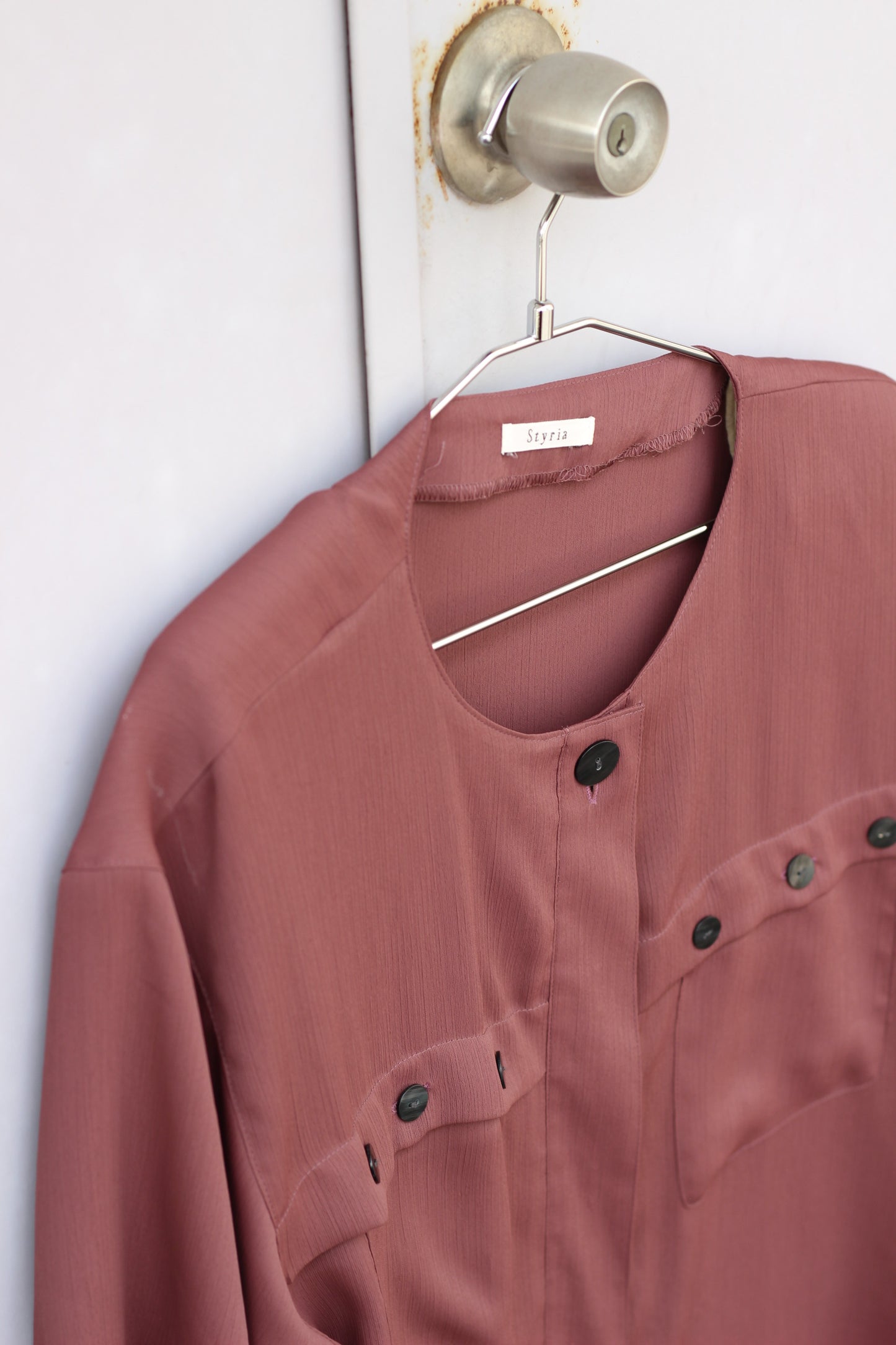 Vintage Simple Color Short Sleeve Blouse x10点