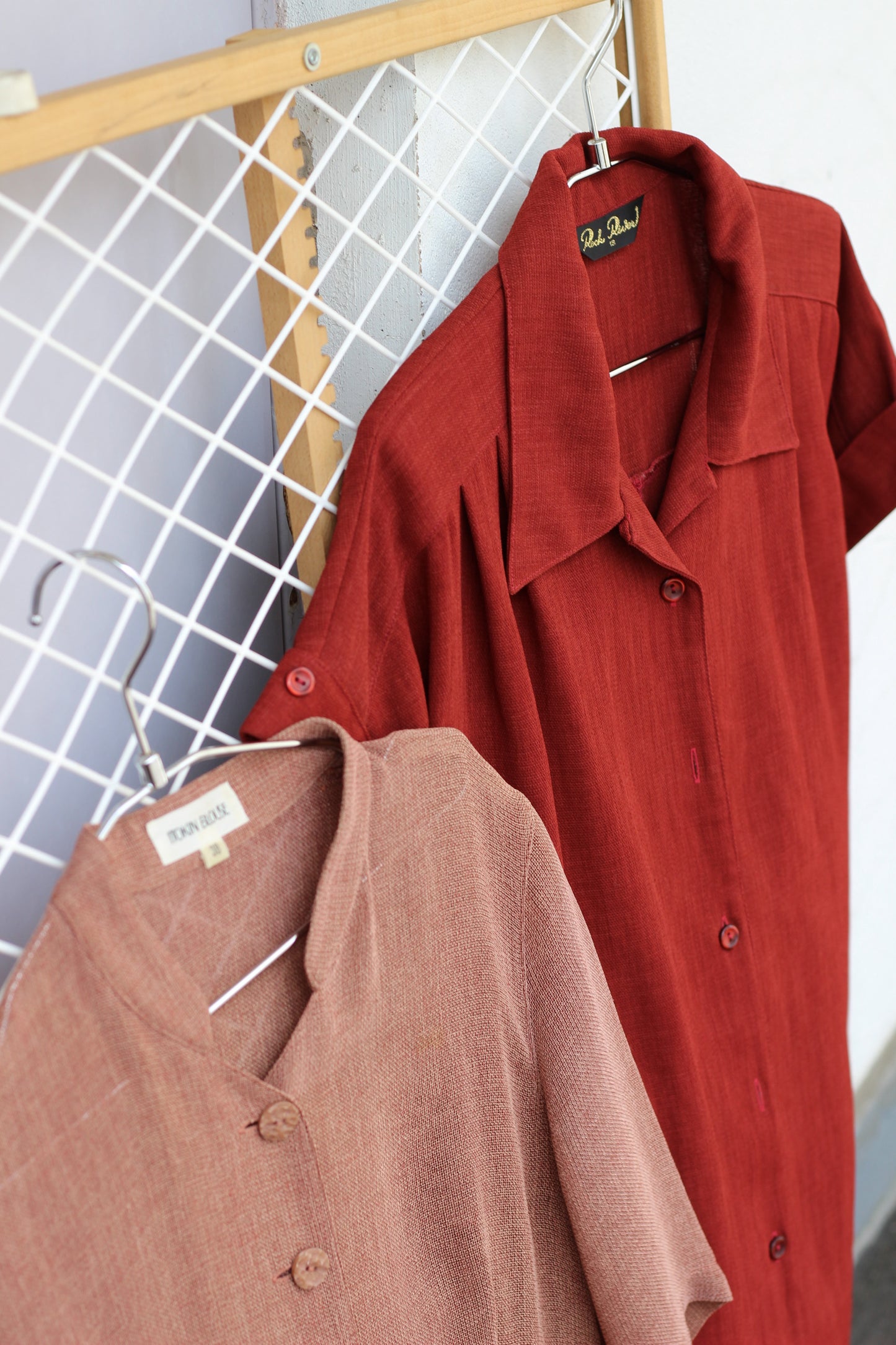 Vintage Simple Color Short Sleeve Blouse x10点