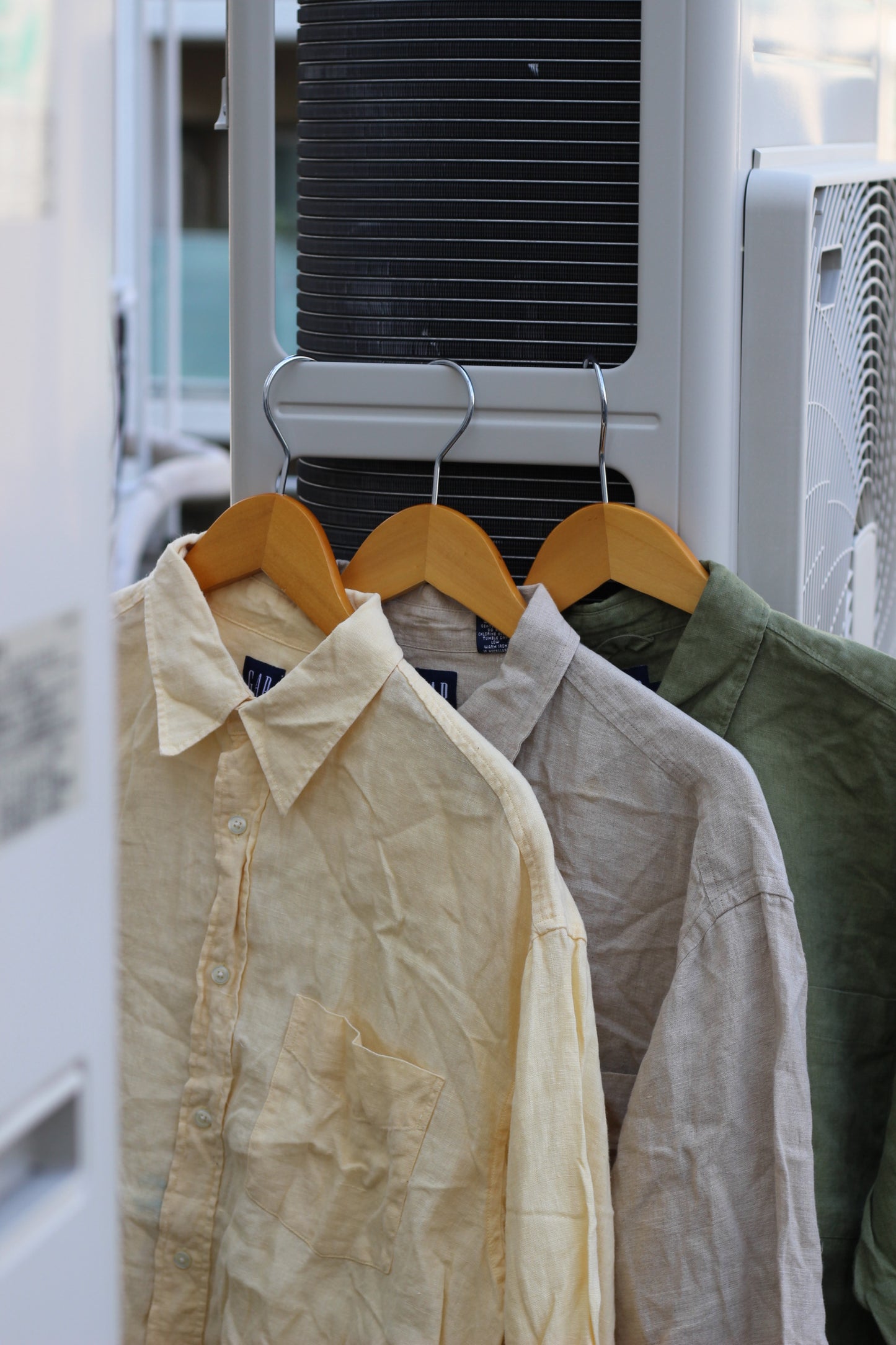 Men's Oversize Old Gap Linen Long Sleeve Shirt x4点