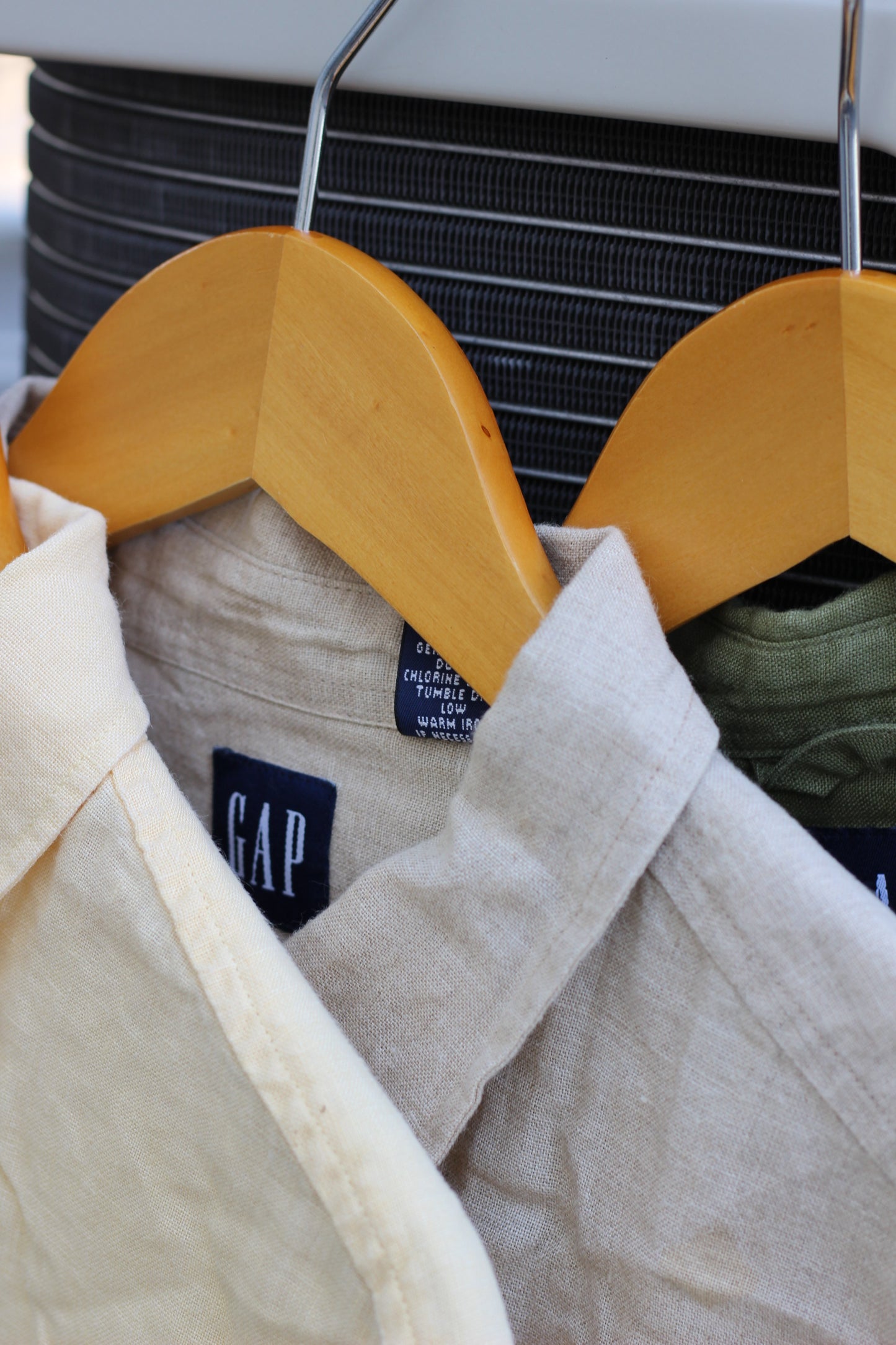 Men's Oversize Old Gap Linen Long Sleeve Shirt x4点