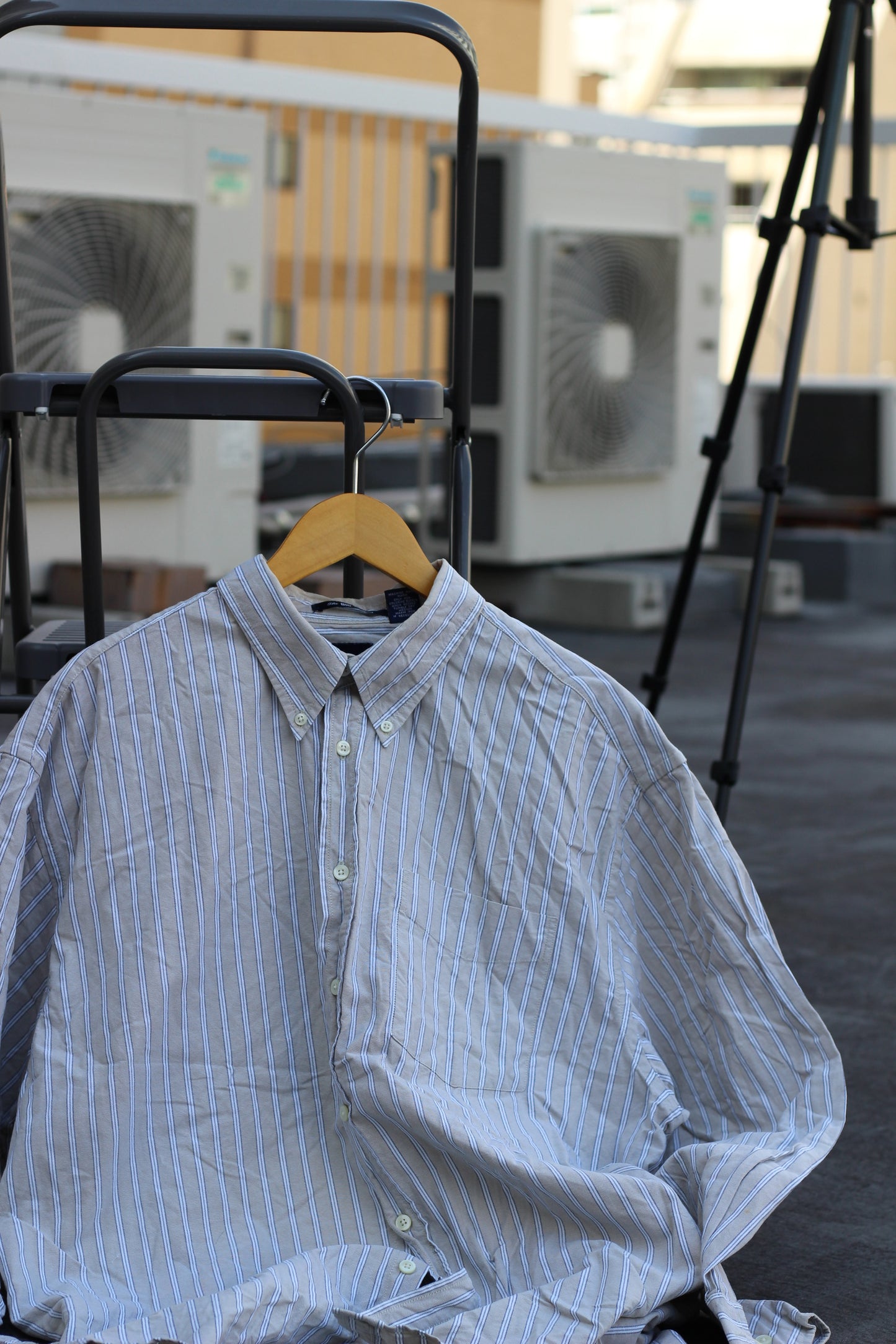 Men's Oversize Old Gap Linen Long Sleeve Shirt x4点