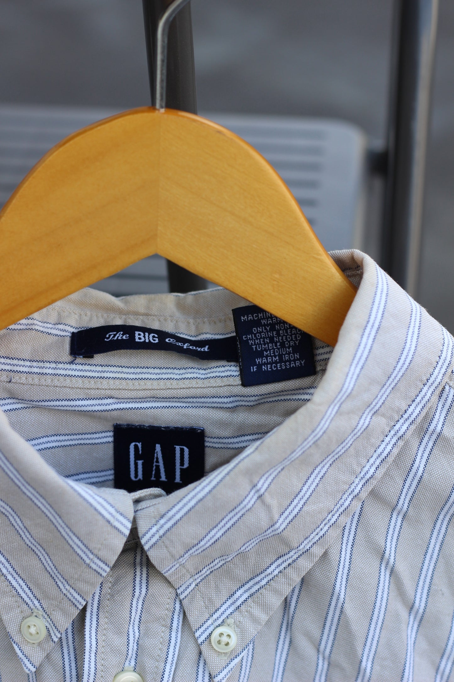 Men's Oversize Old Gap Linen Long Sleeve Shirt x4点