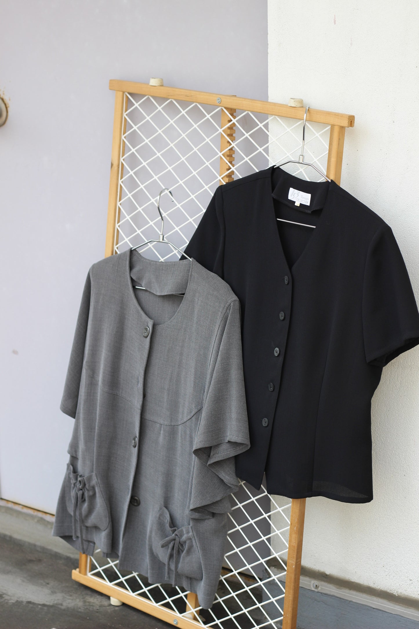Vintage Simple Color Short Sleeve Blouse x10点