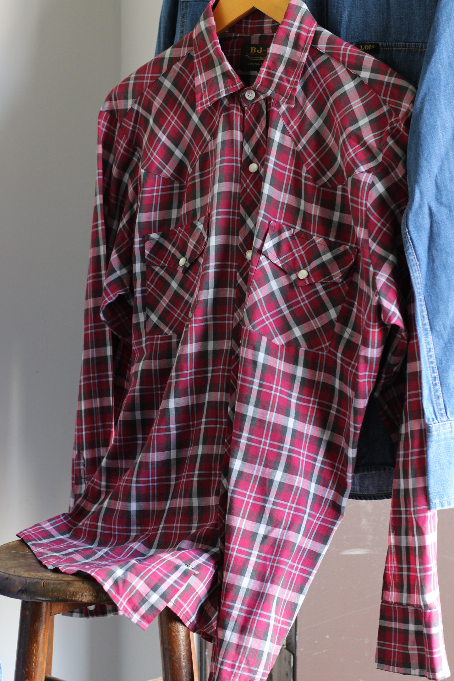 Men's Western Long Sleeve Shirt x4点