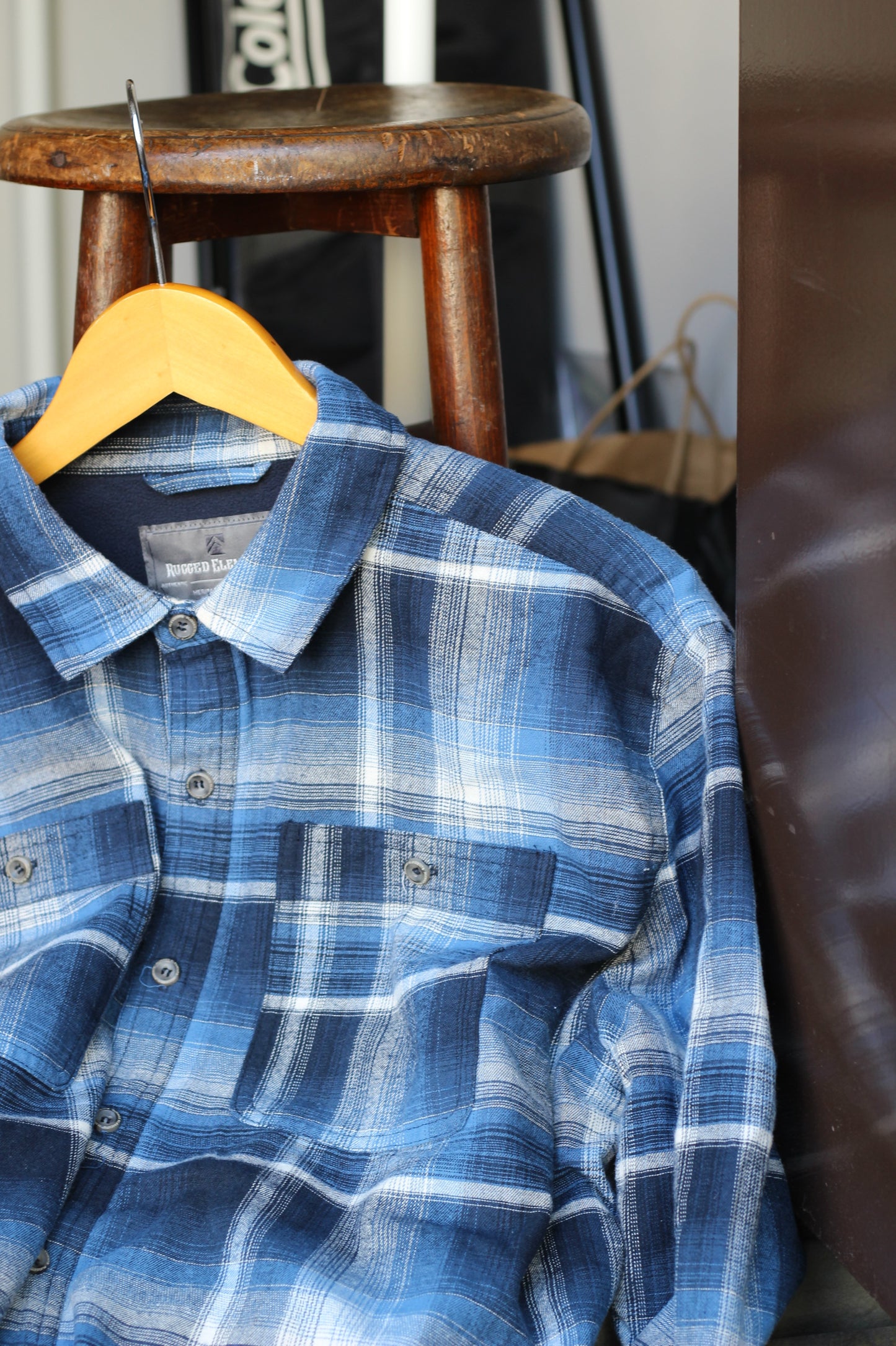 Men's Ombre Check Long Sleeve Shirt x3点