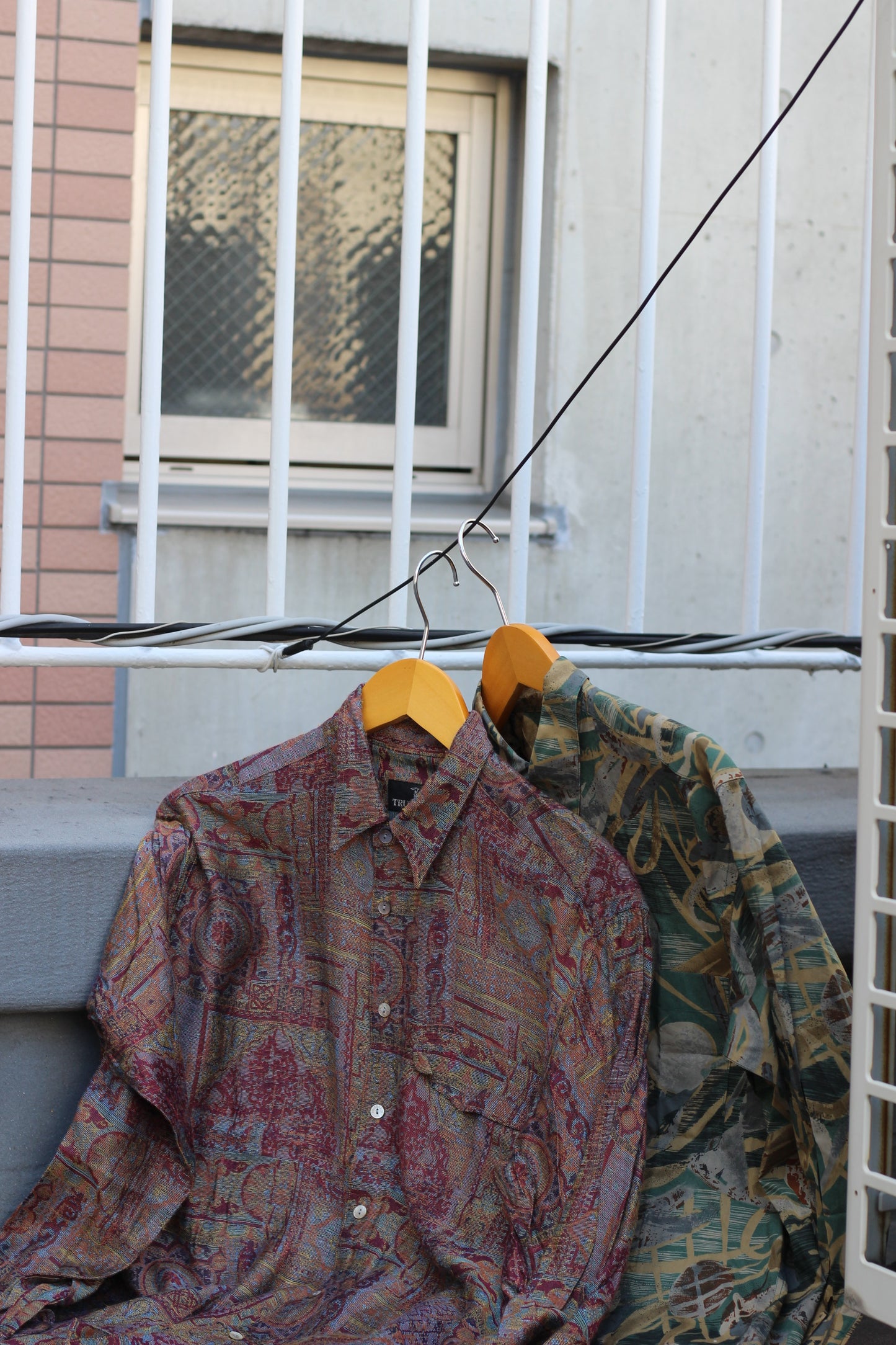 Men's Vintage Trussardi Design Long Sleeve Shirt x2点