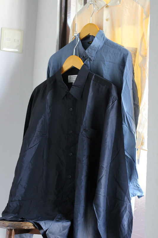 Men's 100% Silk Long Sleeve Shirt x5点