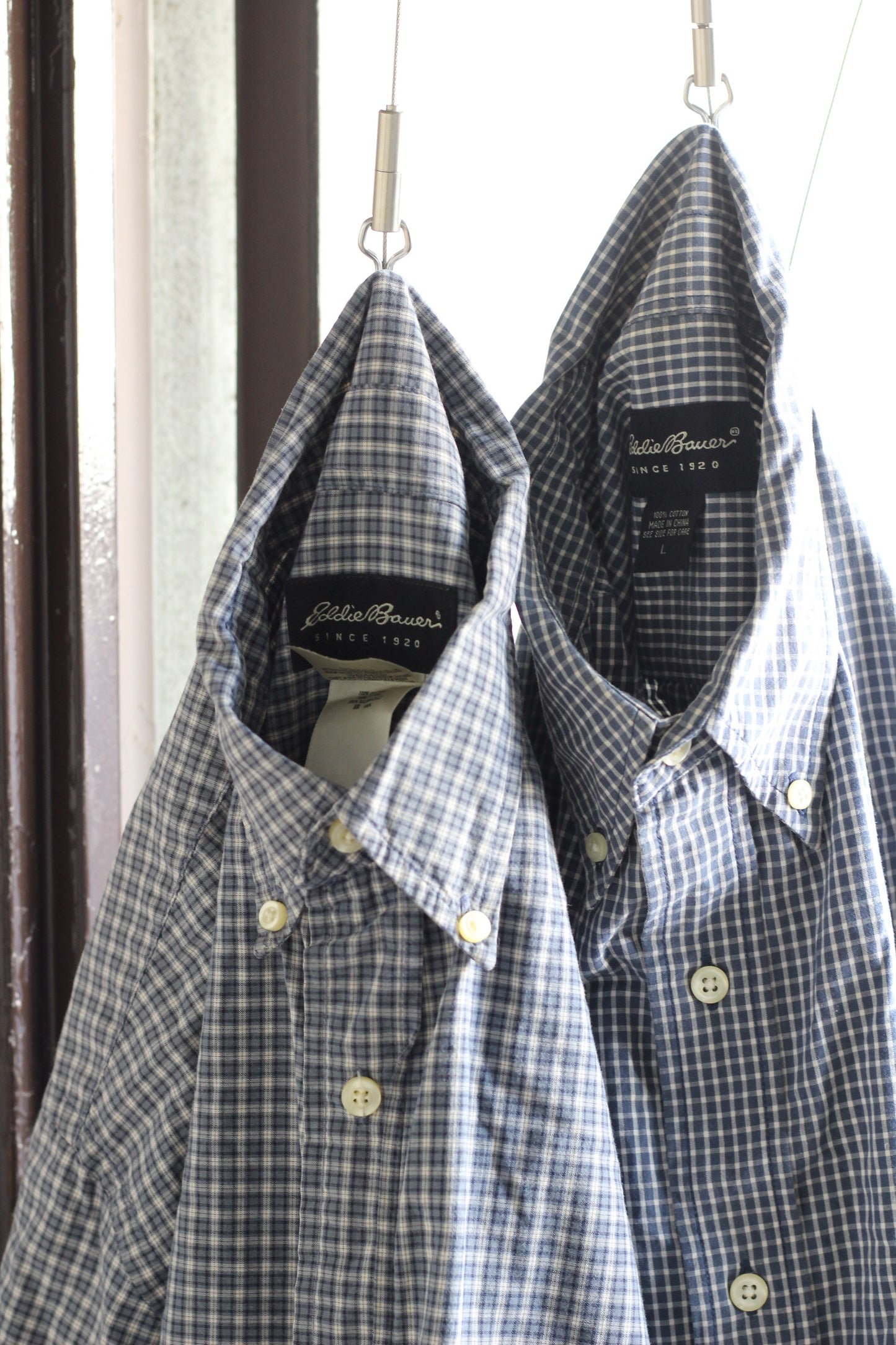 Men's Eddie Bauer Oversize Check Long Sleeve Shirt x5点