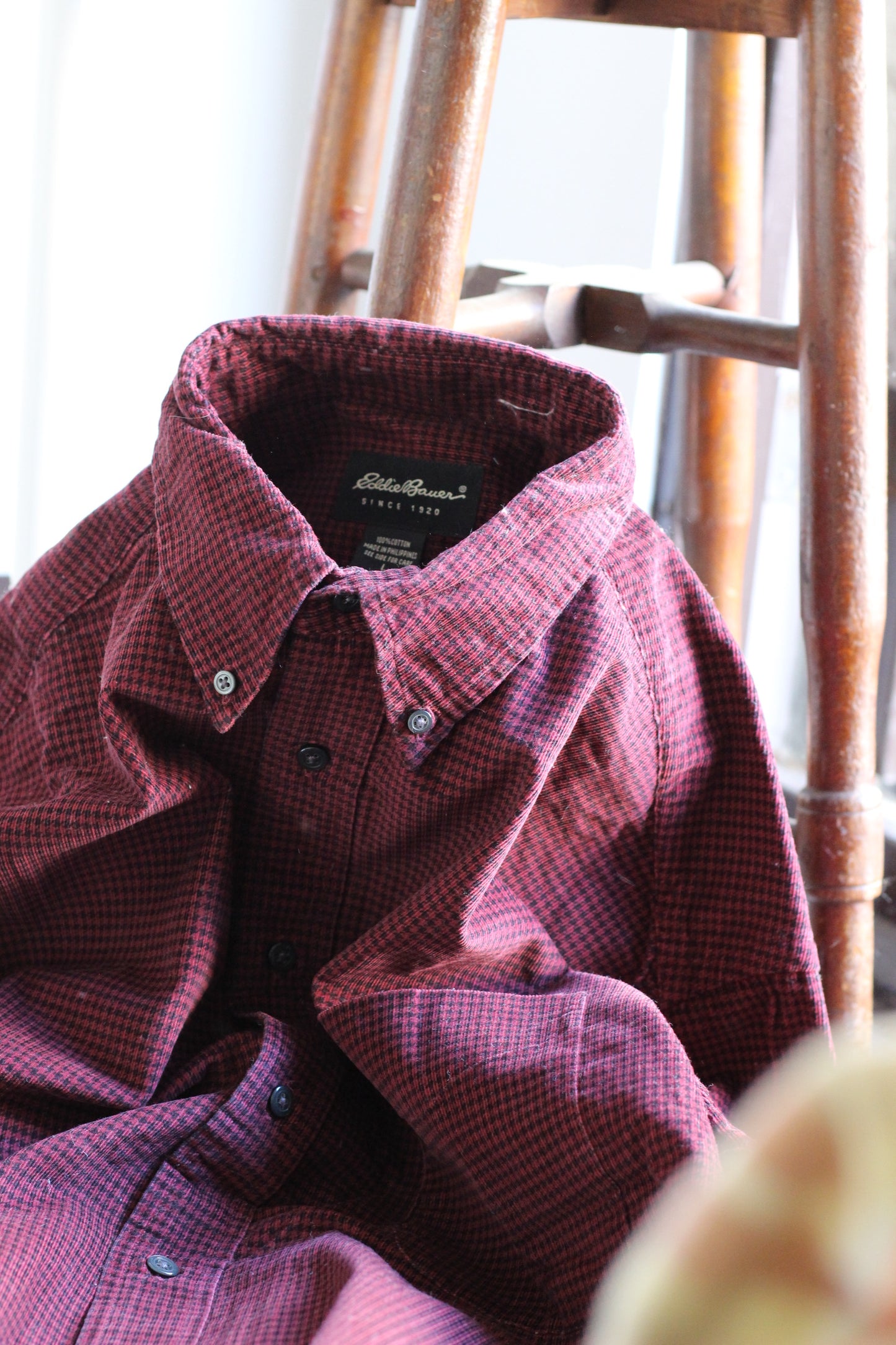 Men's Eddie Bauer Oversize Check Long Sleeve Shirt x5点