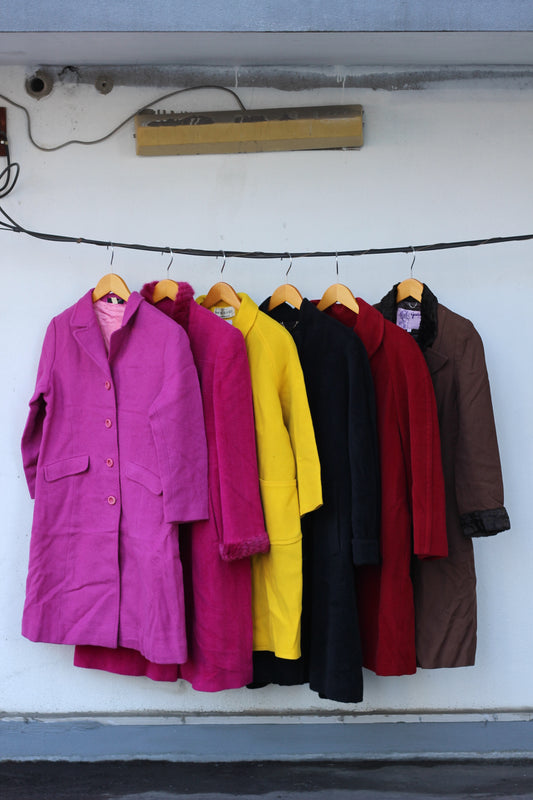 Ladies vintage color coat x6点