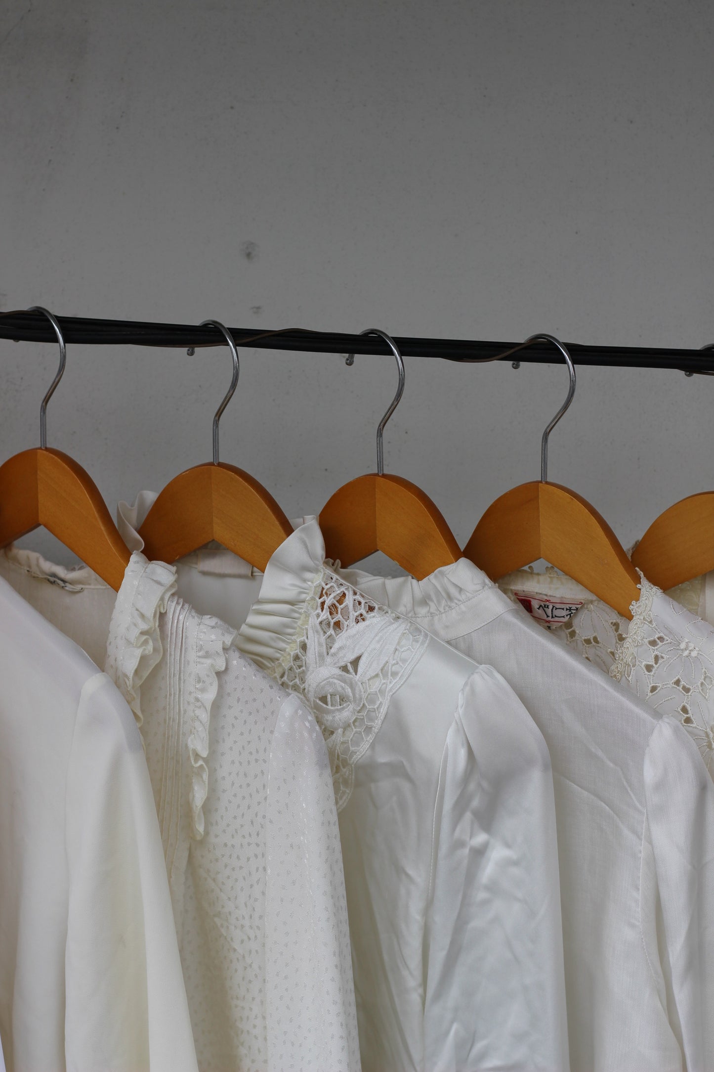 Women's Vintage Design Ruffle White Blouse x10点