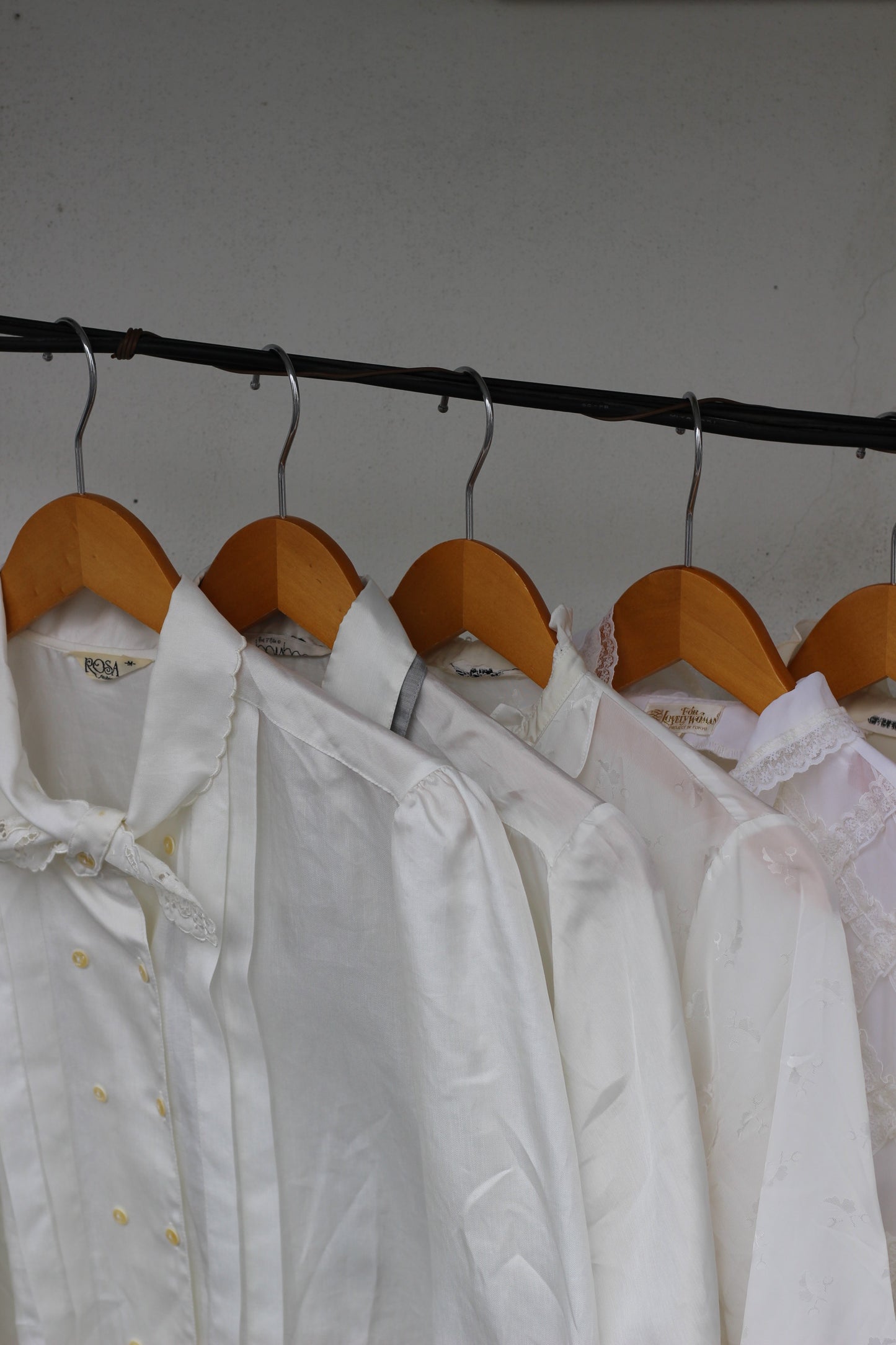 Women's Vintage Design Ruffle White Blouse x10点