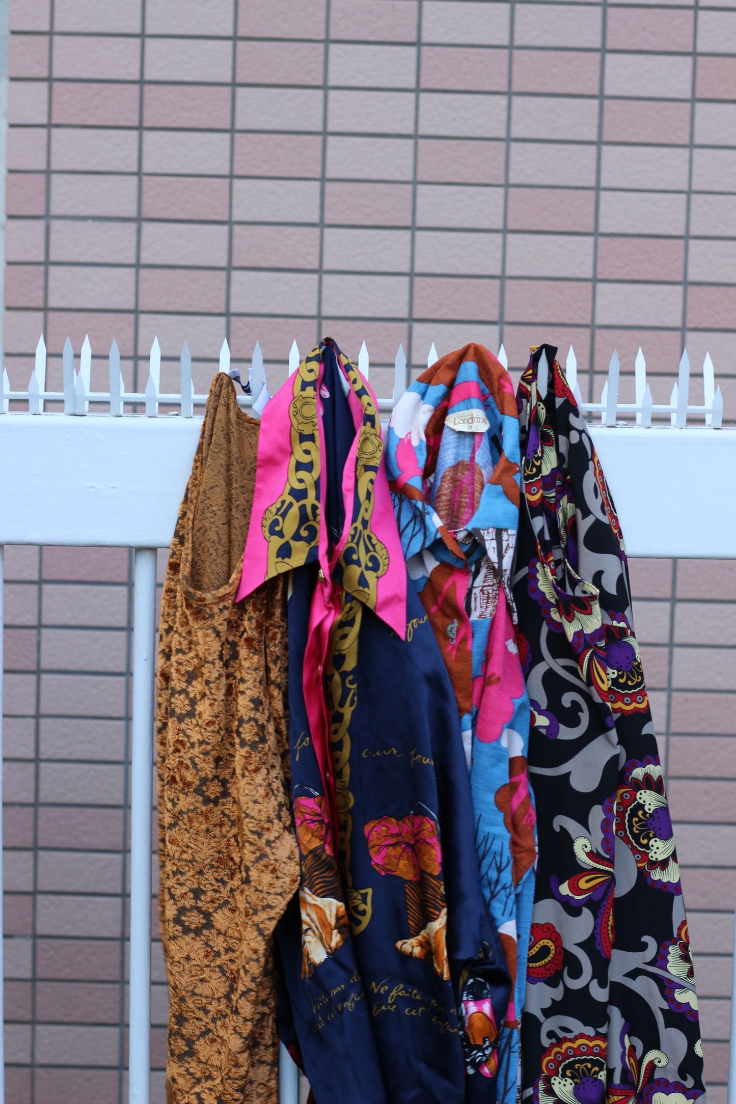 Ladies vintage design shirt x4点