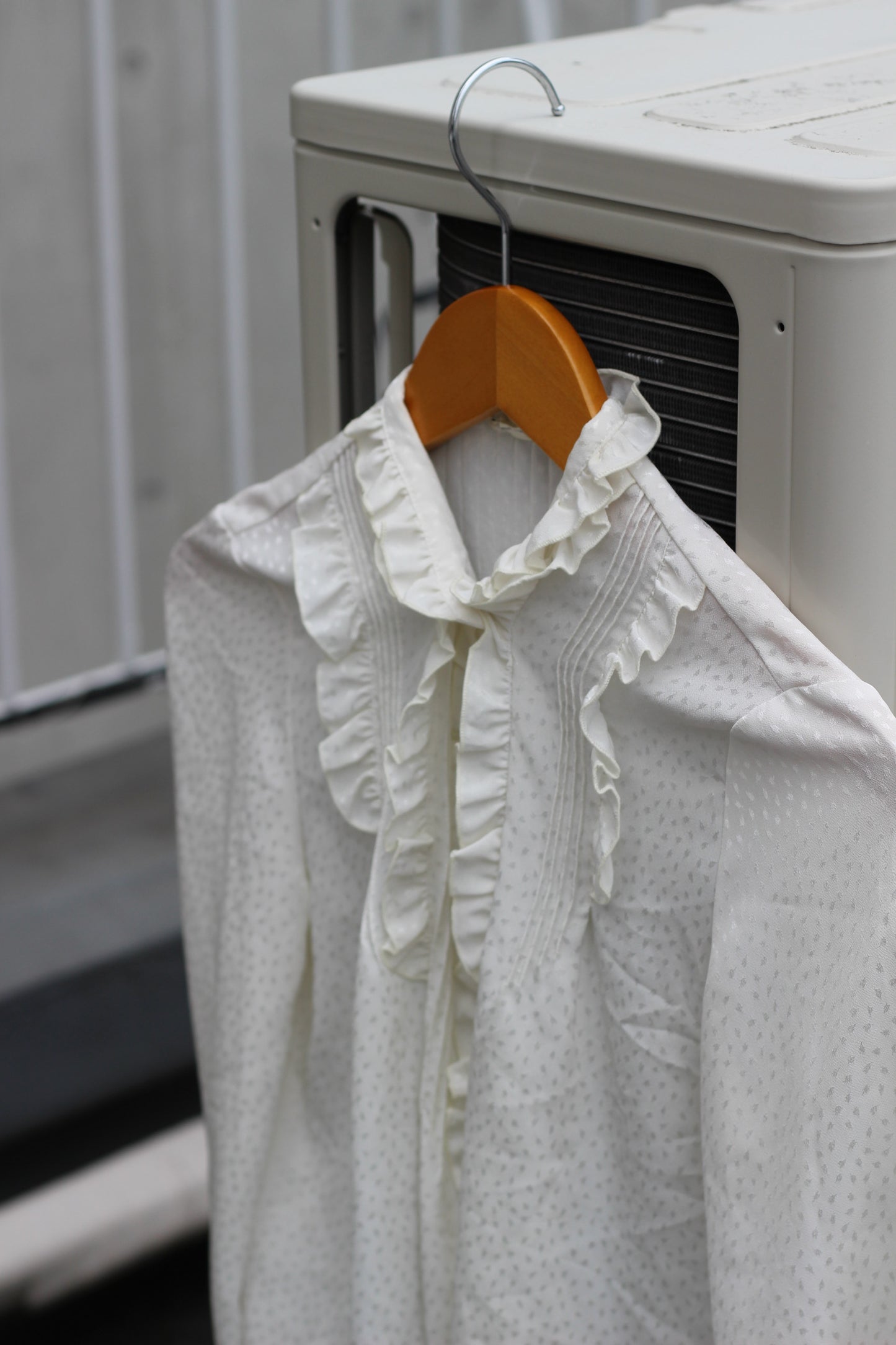 Women's Vintage Design Ruffle White Blouse x10点