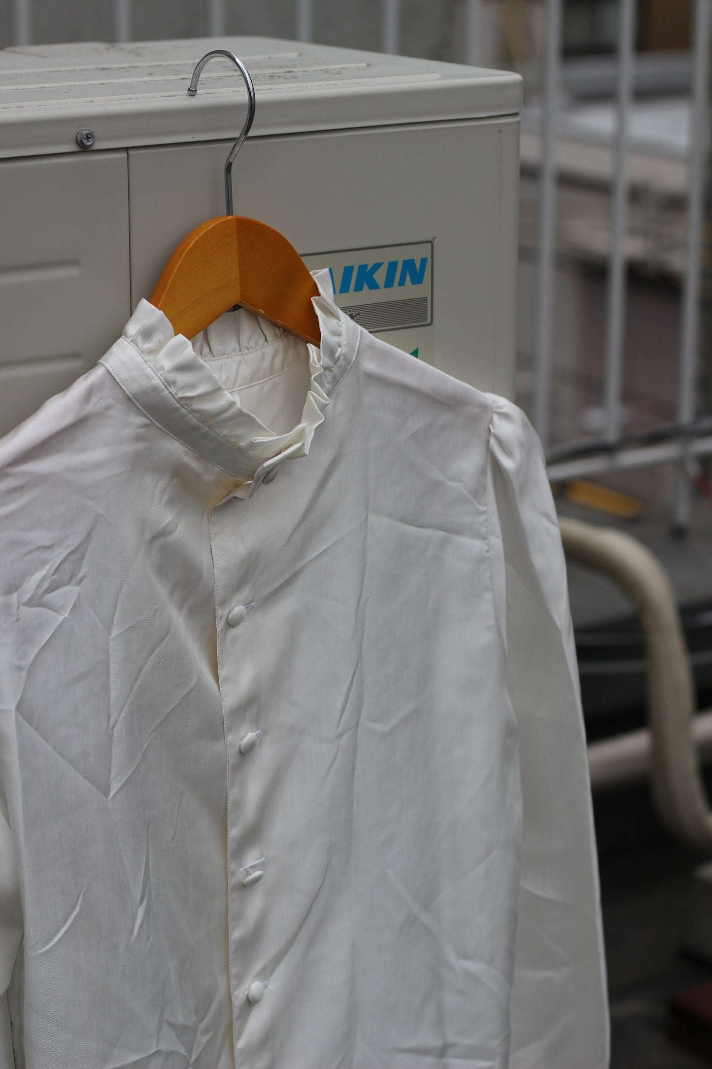 Women's Vintage Design Ruffle White Blouse x10点