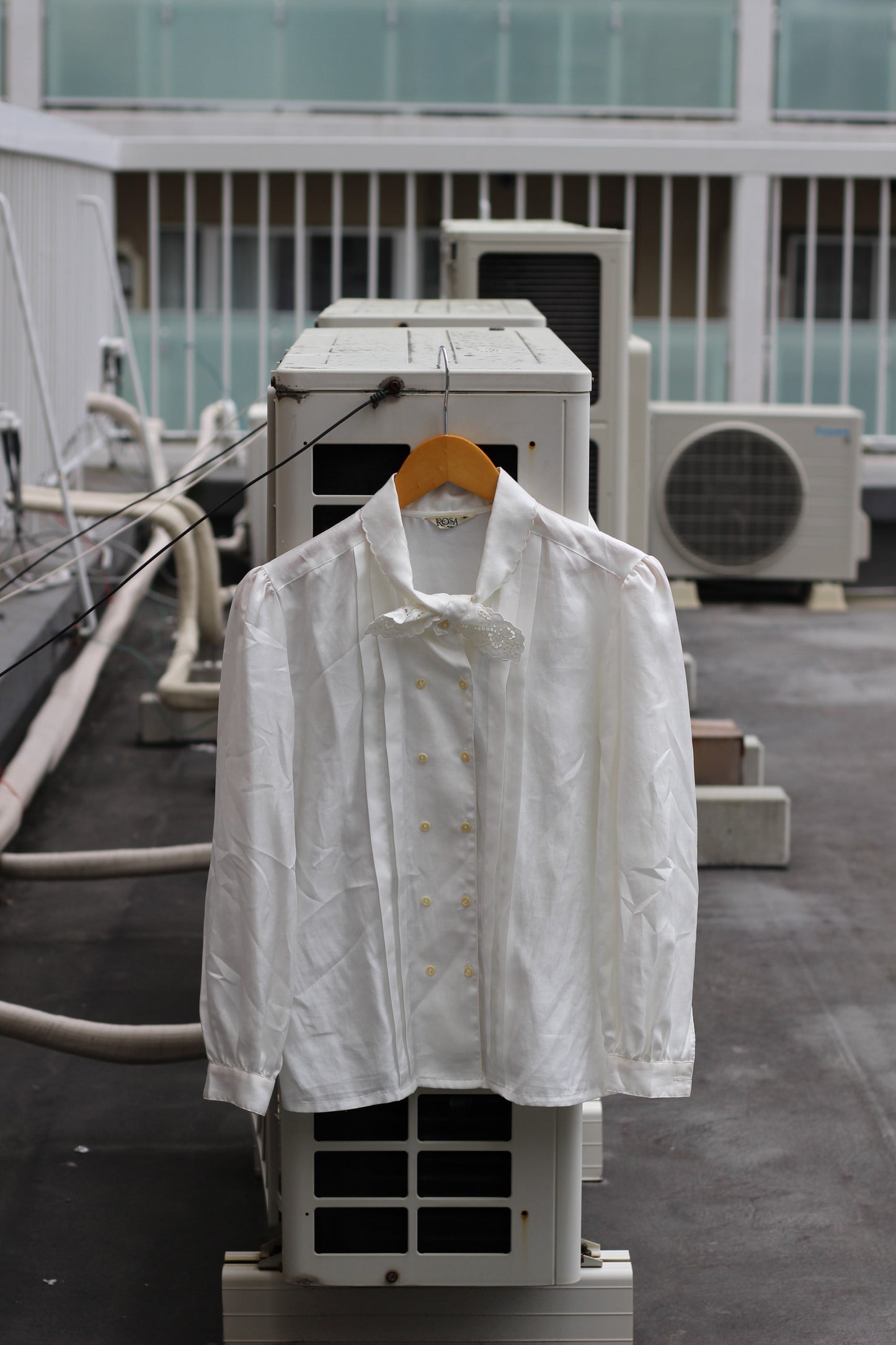 Women's Vintage Design Ruffle White Blouse x10点