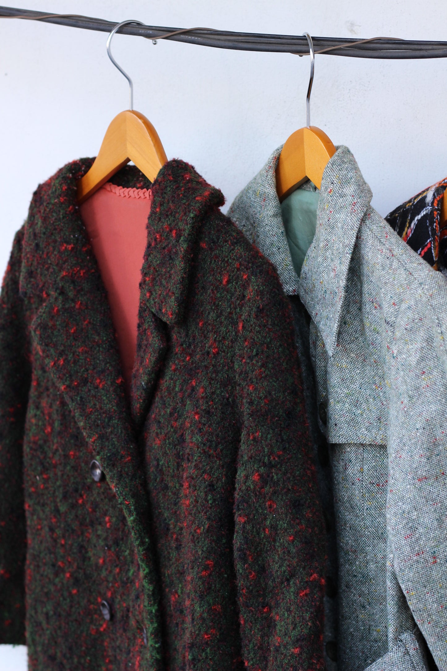 Ladies vintage design coat x4点
