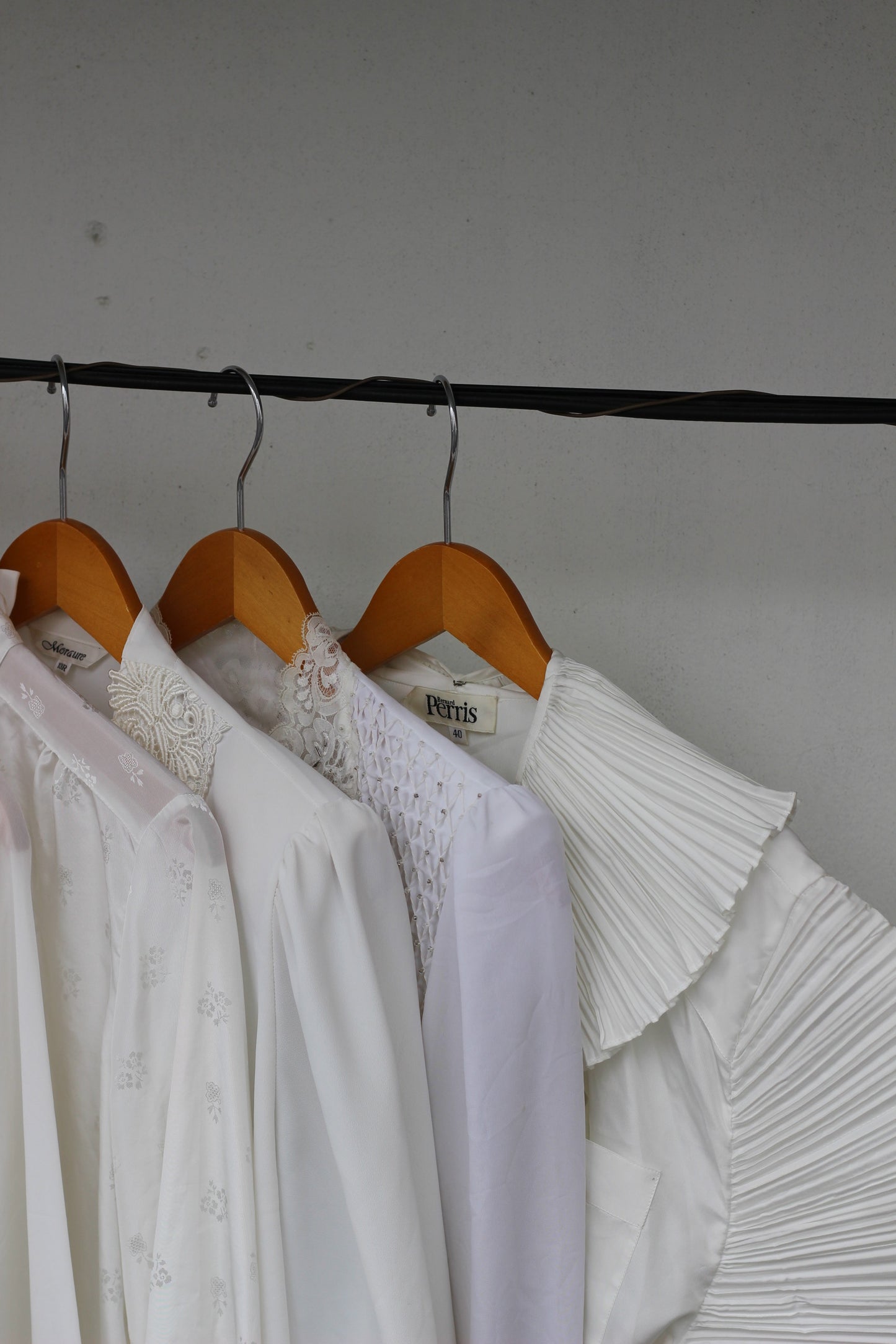 Women's Vintage Design Ruffle White Blouse x10点
