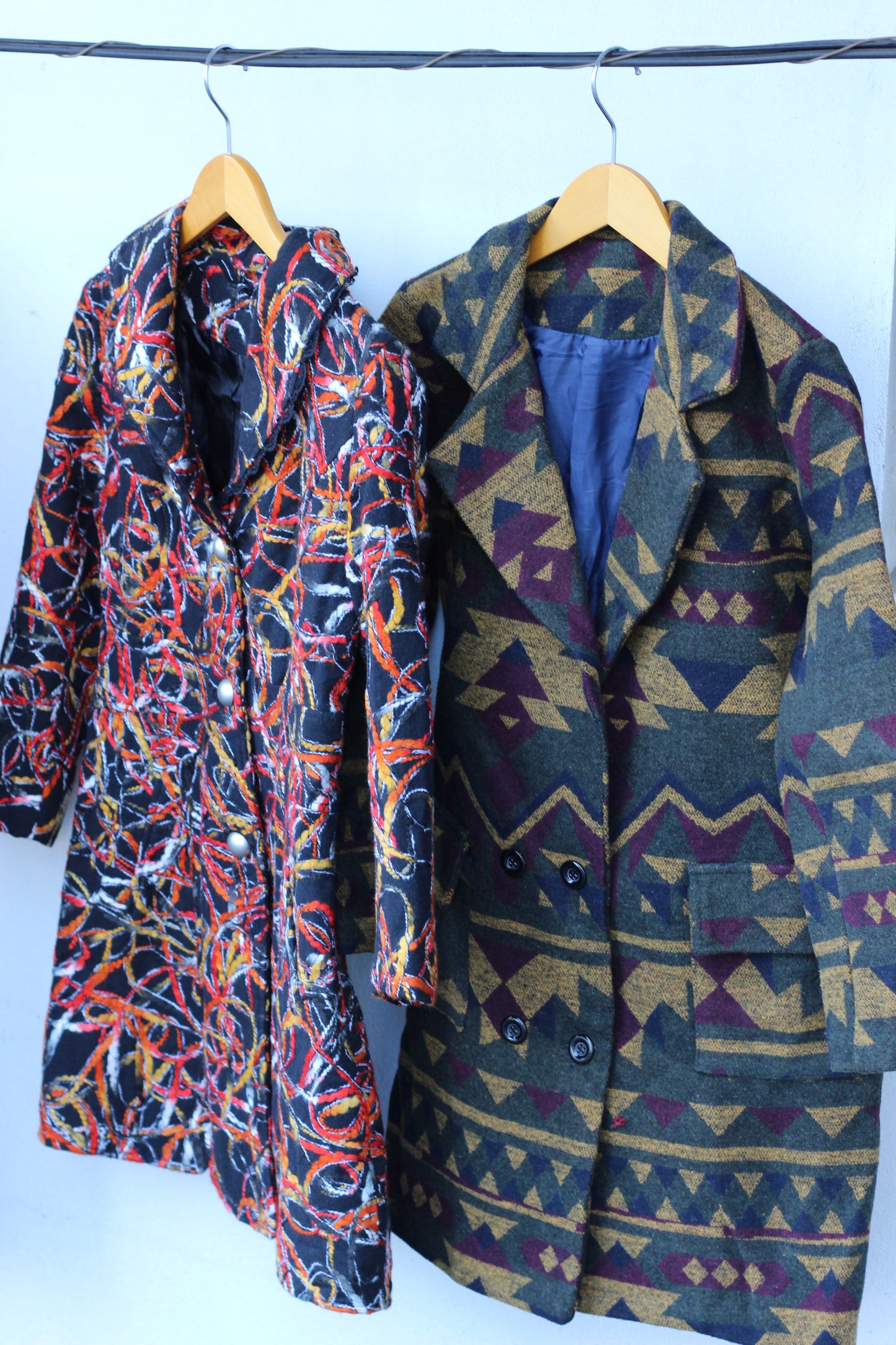 Ladies vintage design coat x4点