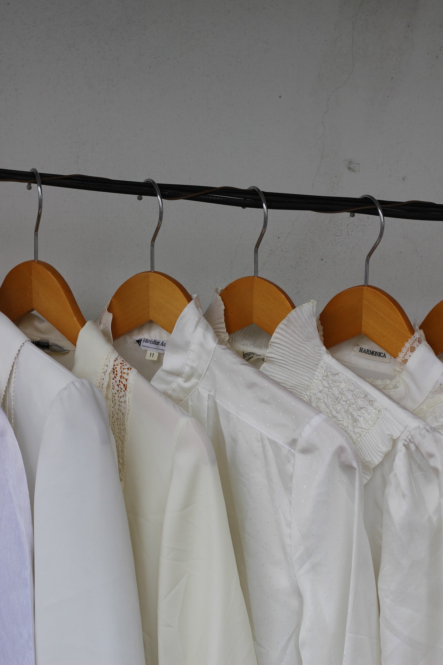 Women's Vintage Design Ruffle White Blouse x10点