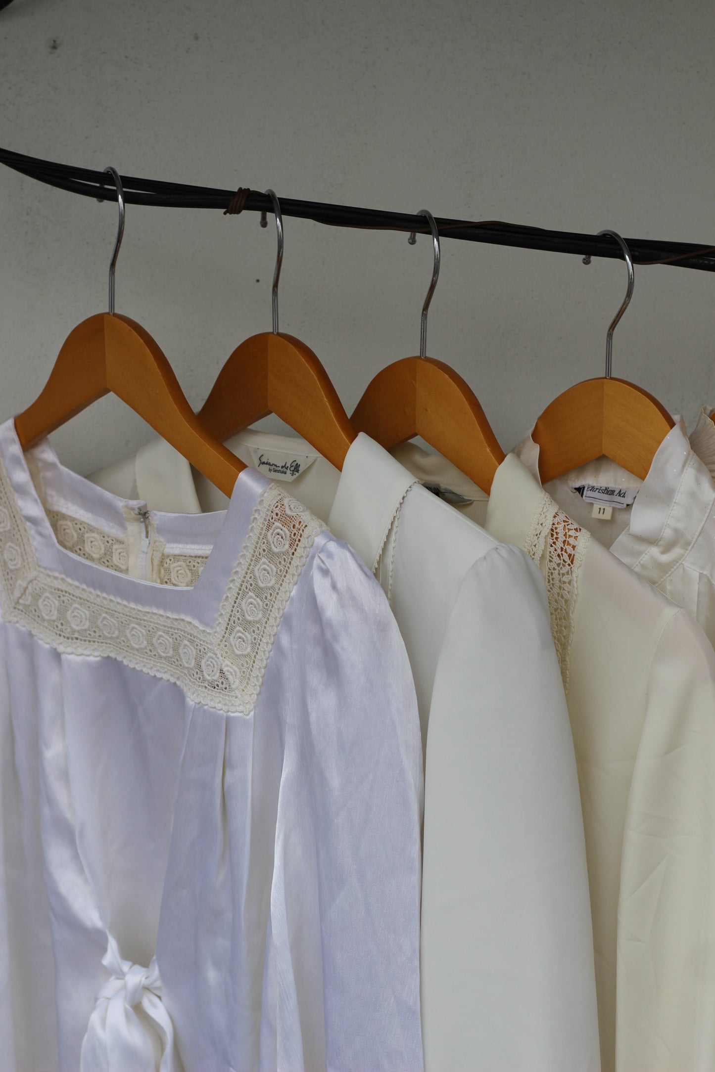 Women's Vintage Design Ruffle White Blouse x10点