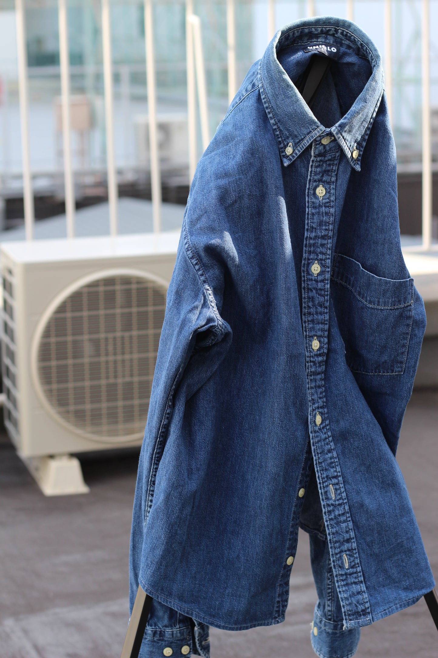 Old Uniqlo Denim Long-Sleeved Shirt x4点