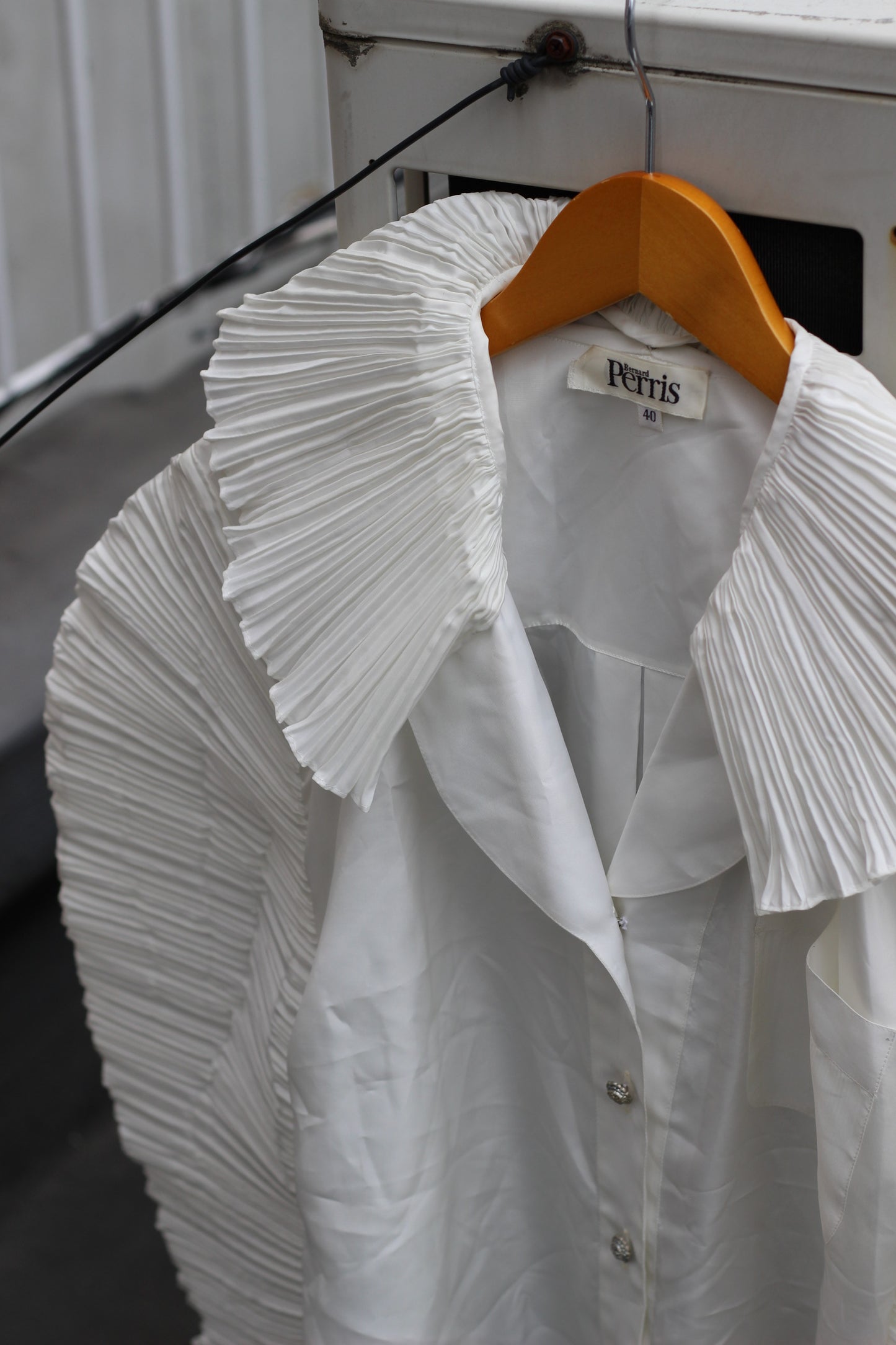 Women's Vintage Design Ruffle White Blouse x10点