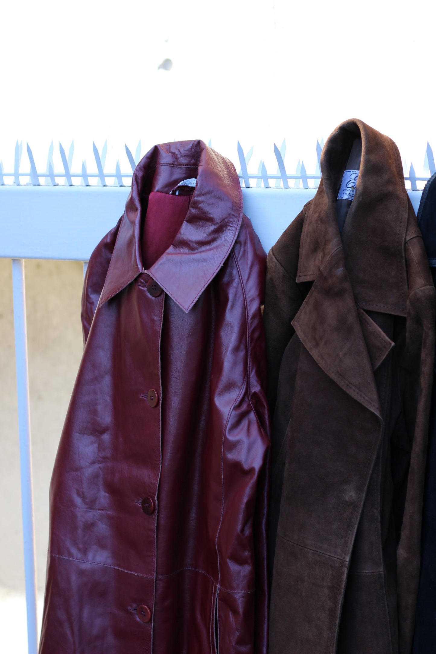 Ladies vintage leather coat & jacket x7点