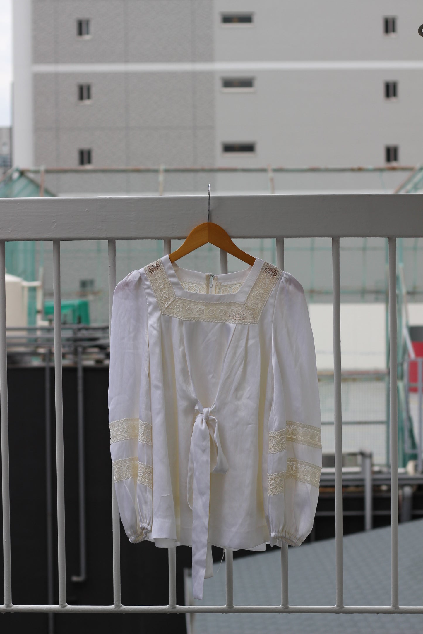 Women's Vintage Design Ruffle White Blouse x10点