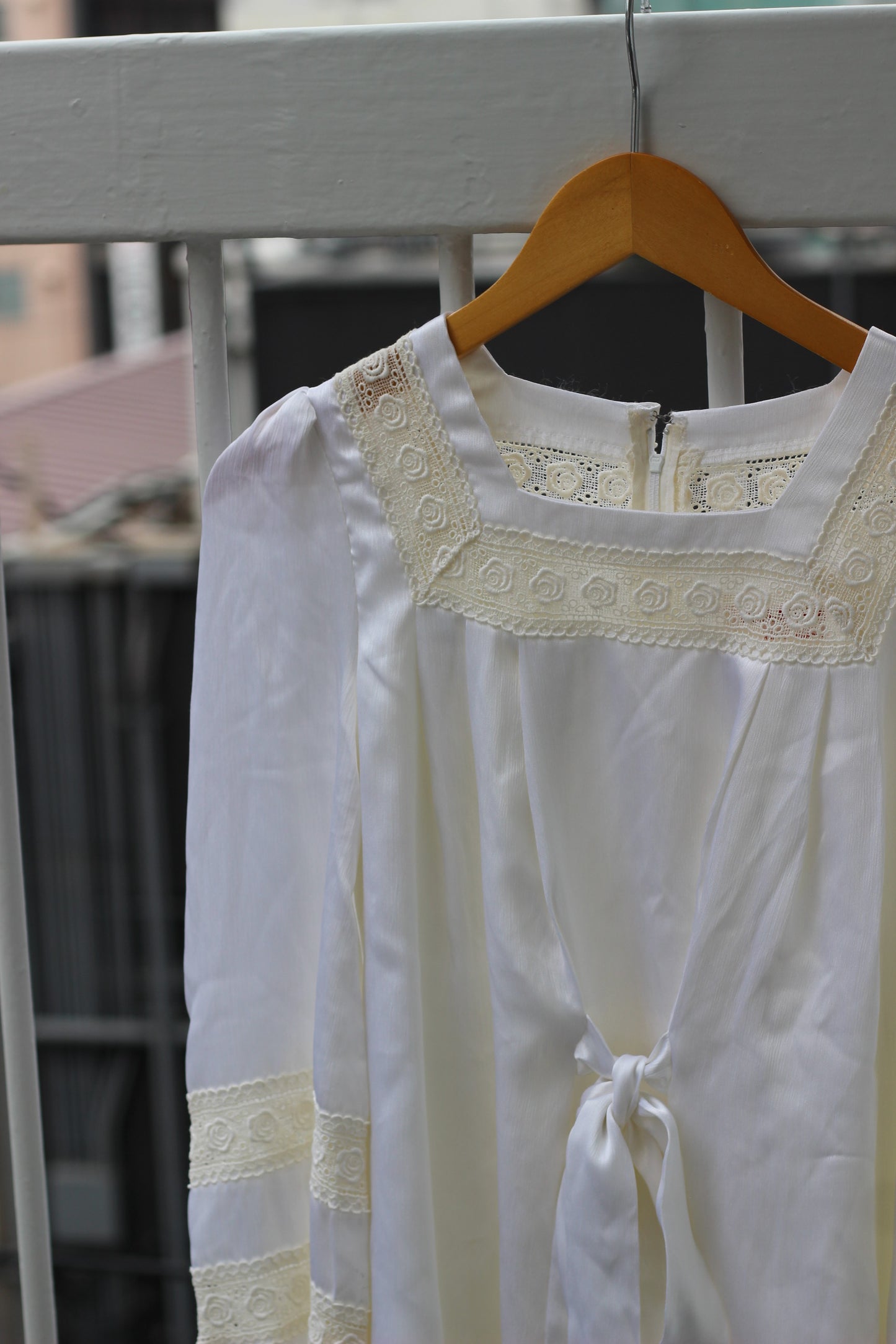 Women's Vintage Design Ruffle White Blouse x10点