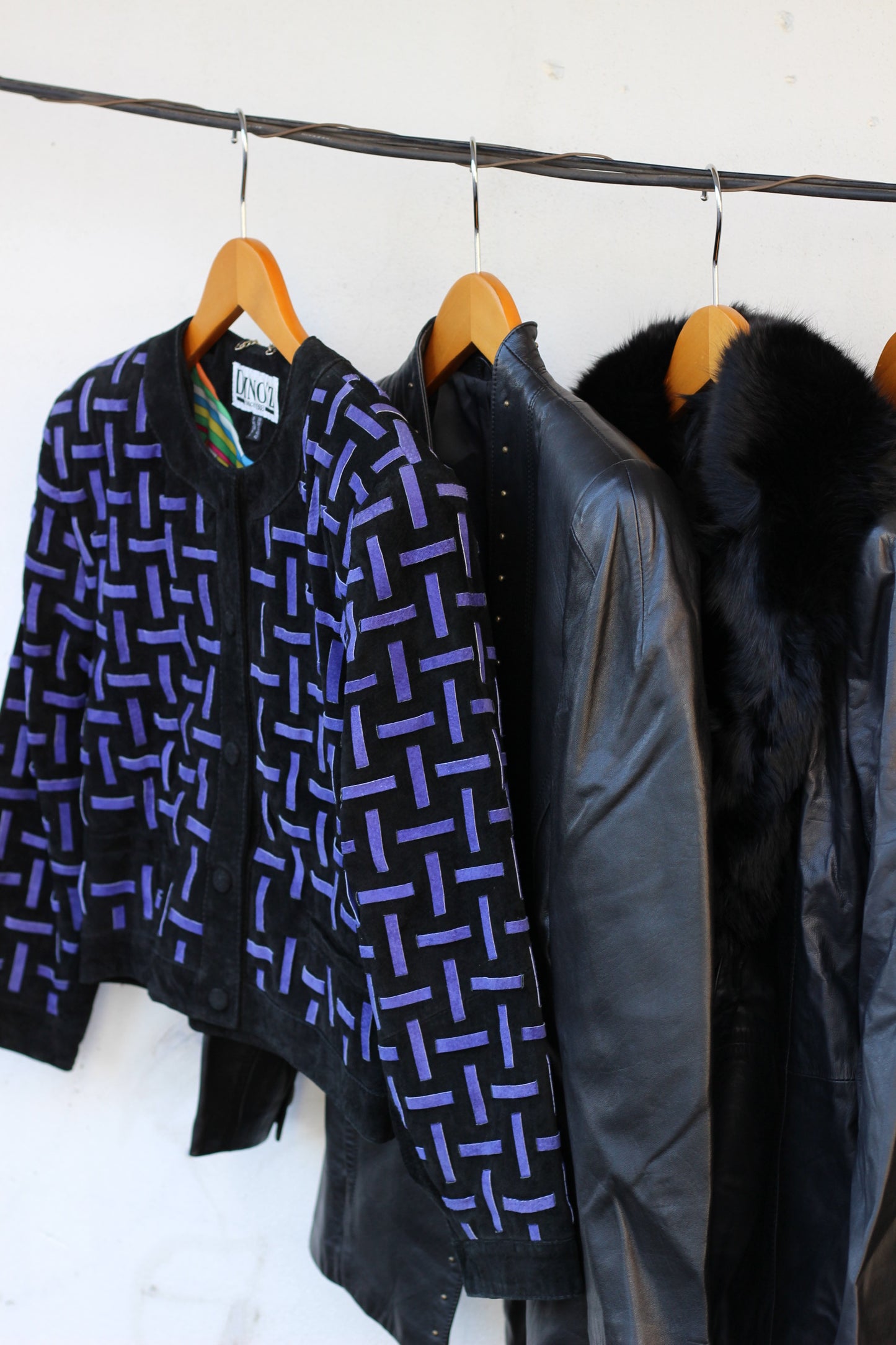 Ladies vintage leather coat & jacket x7点