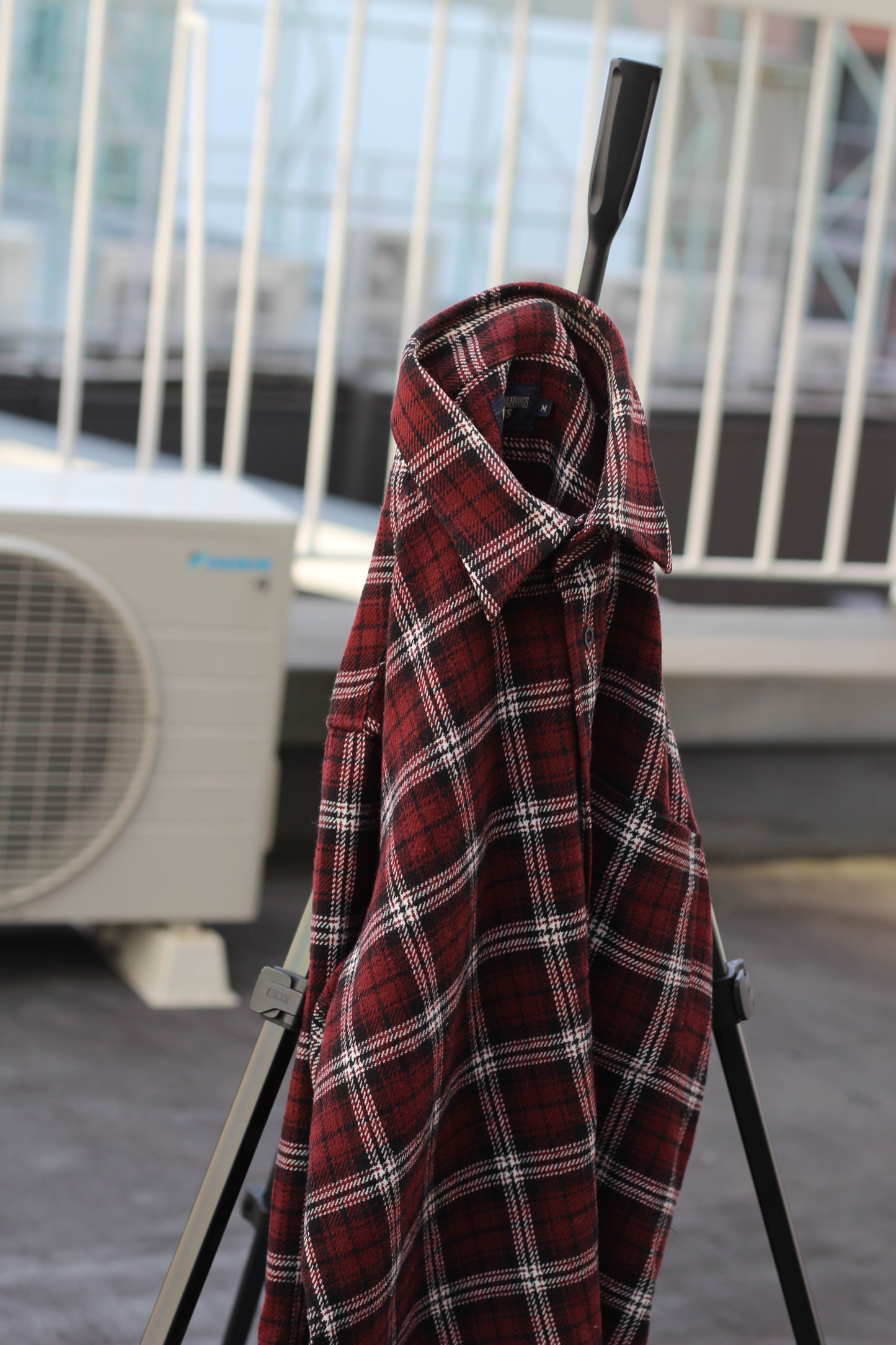 Men's Red Check Flannel Shirt x5点