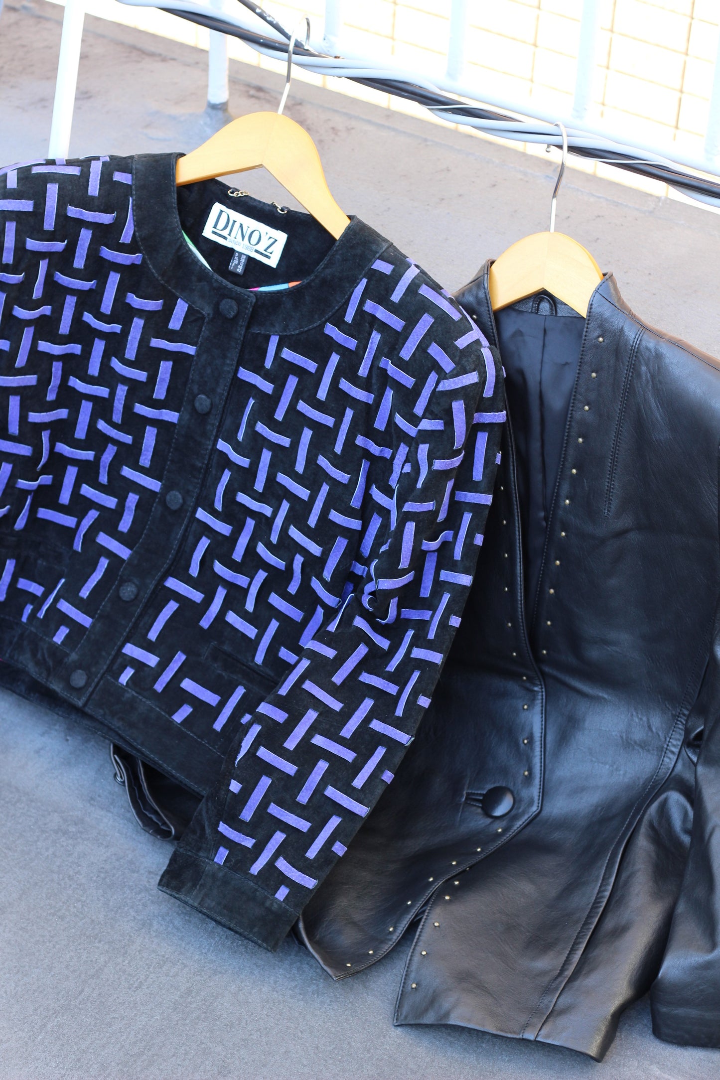 Ladies vintage leather coat & jacket x7点