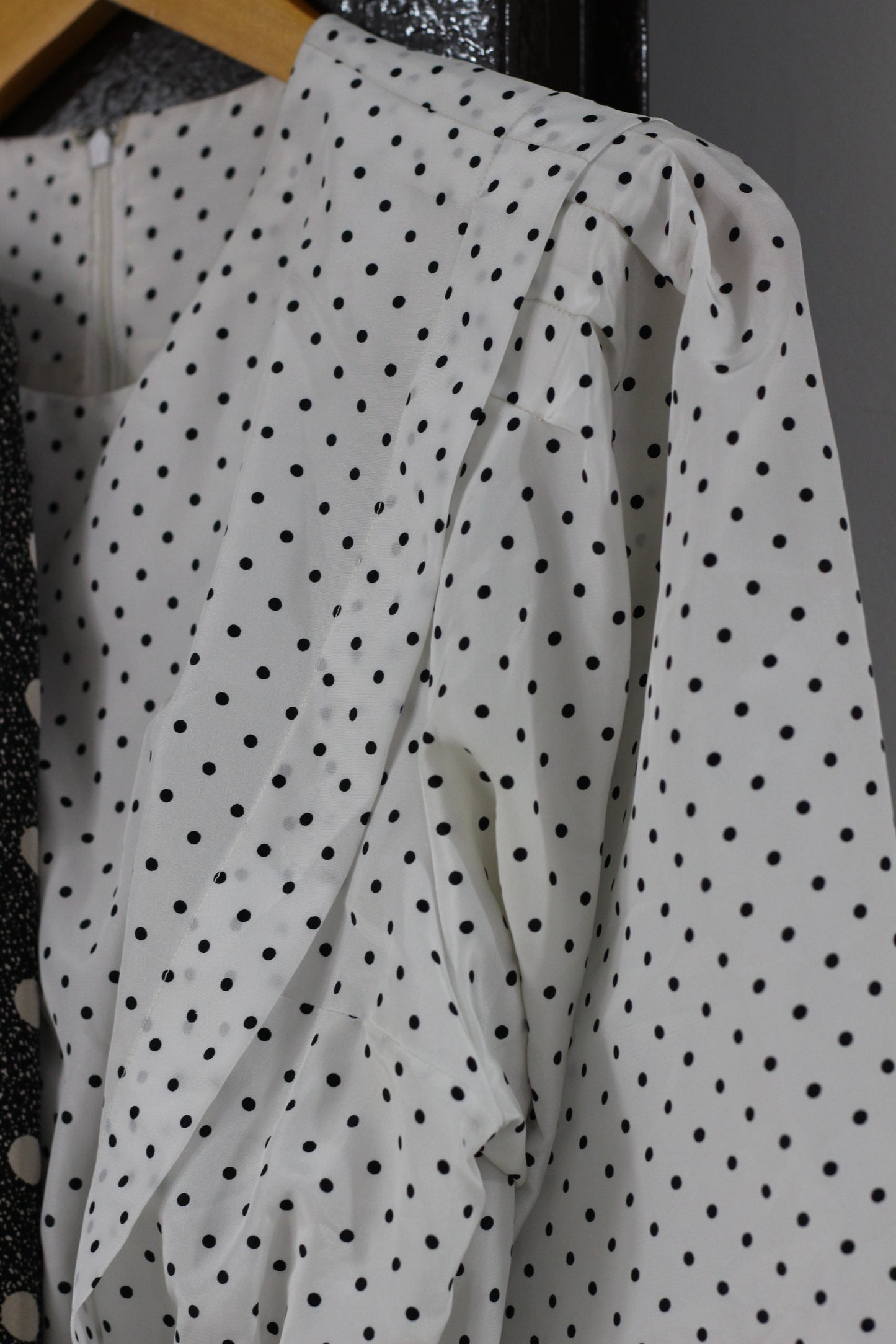 Vintage Dot Long Sleeve One-piece x4点