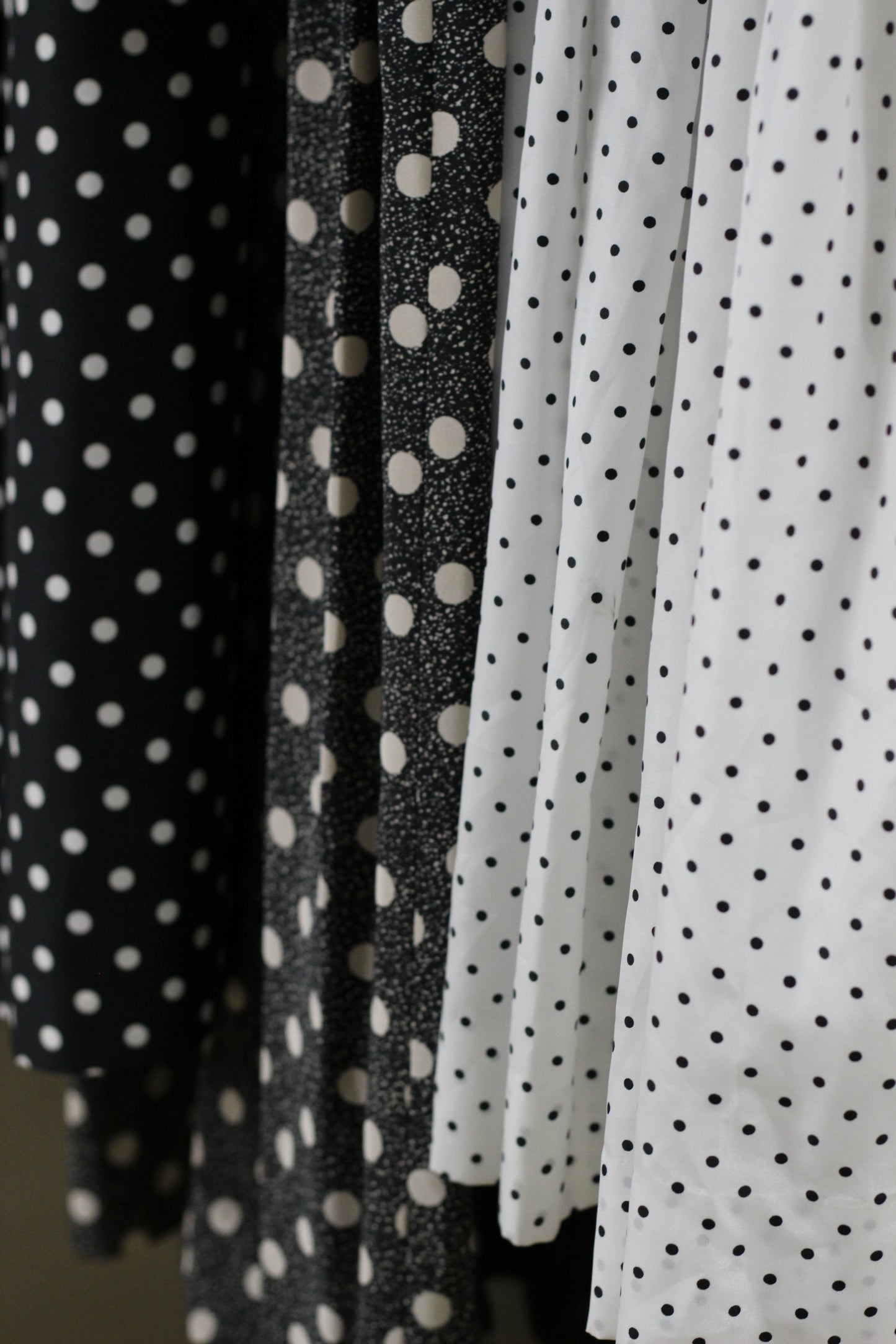 Vintage Dot Long Sleeve One-piece x4点