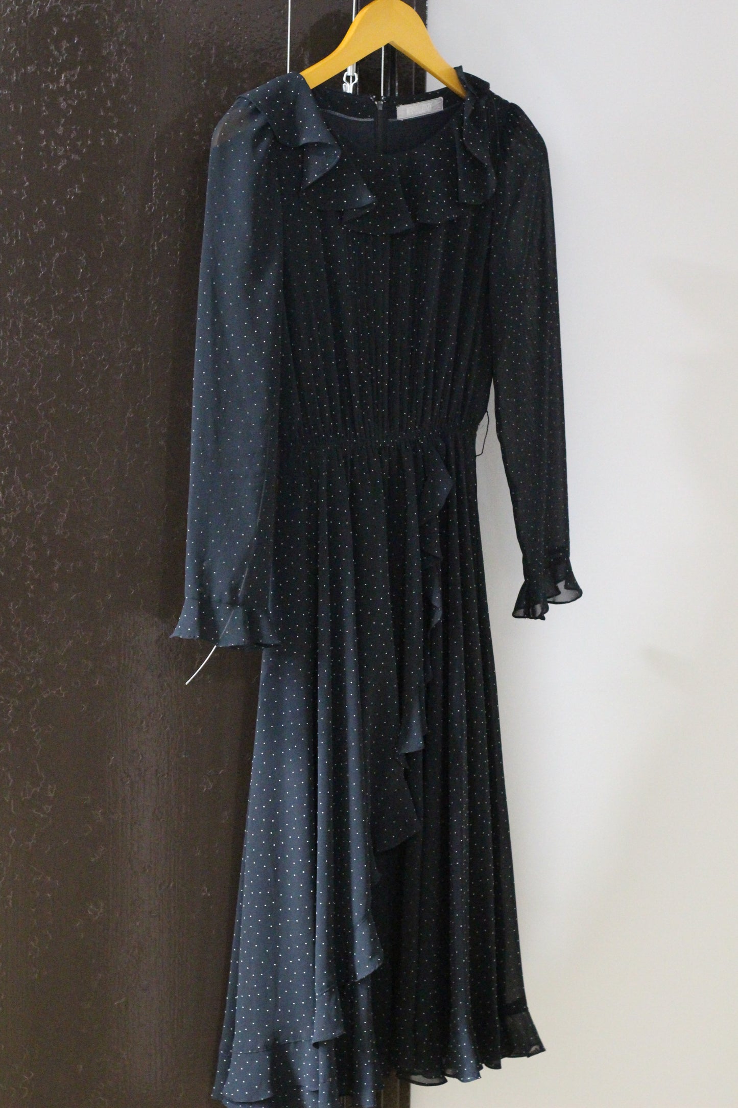 Vintage Dot Long Sleeve One-piece x4点