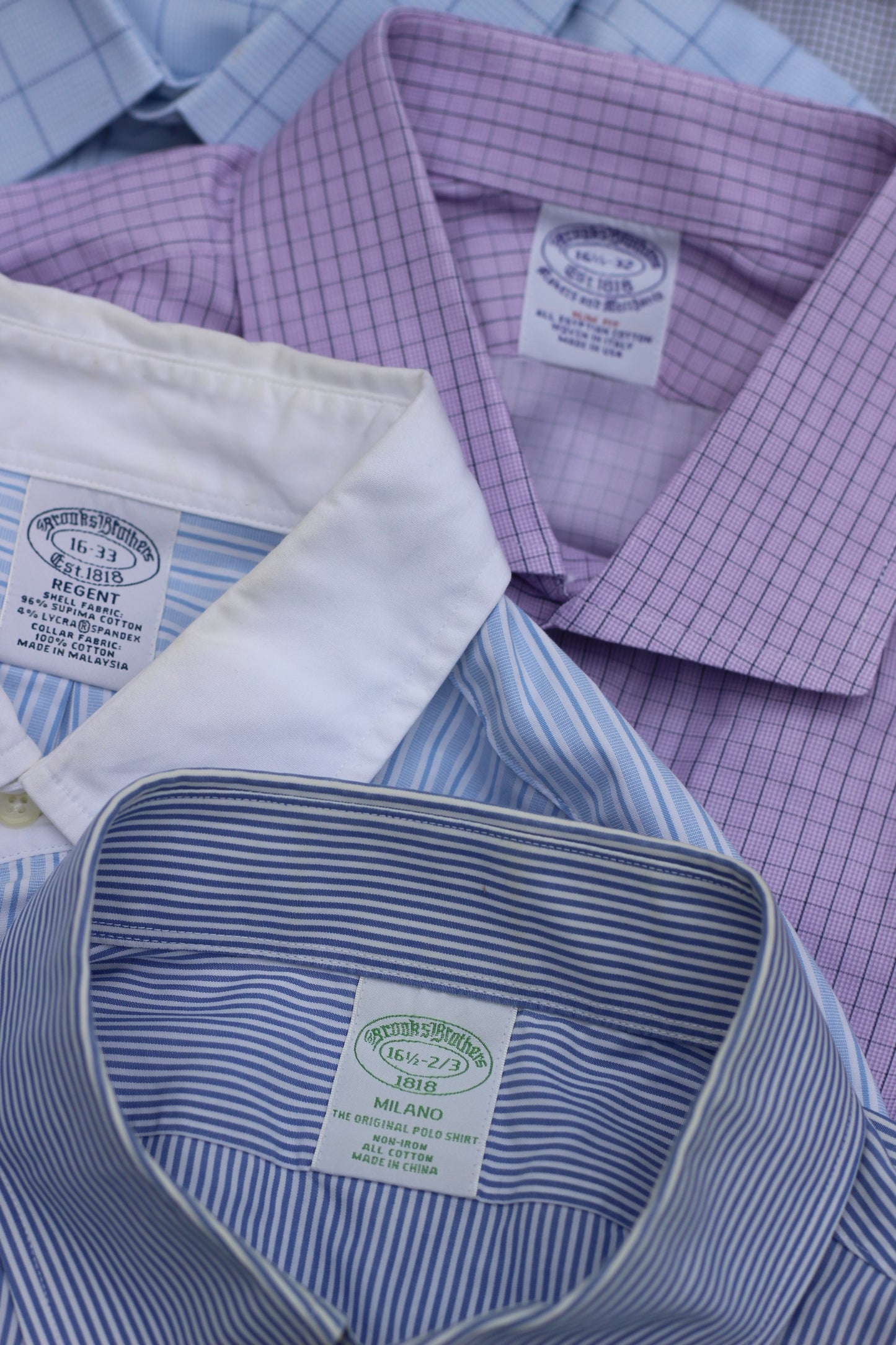 Men's Brooks Brothers Long Sleeve Shirt x8点